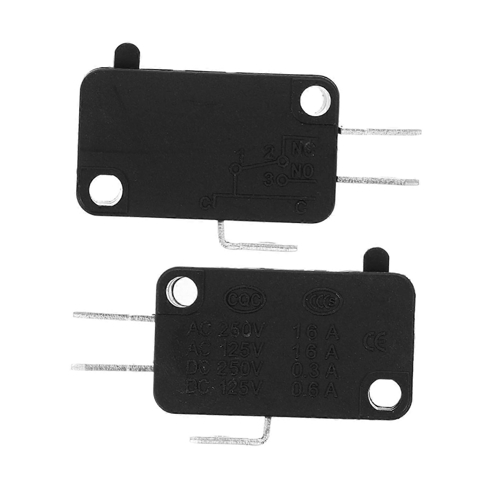 2 Pack Microwave Oven Door Micro Switch Replacement for Home Appliance Control