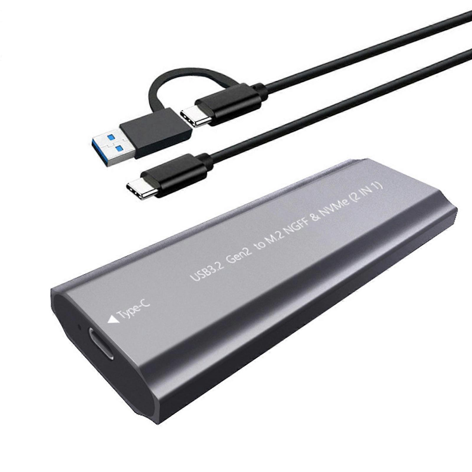 Tool Complimentary Installation Aluminum External Hard Operate Pen Double Manner METER.2 NVME Consistent USB 3.1 Gen1 Fast Transfer Speed With Stake