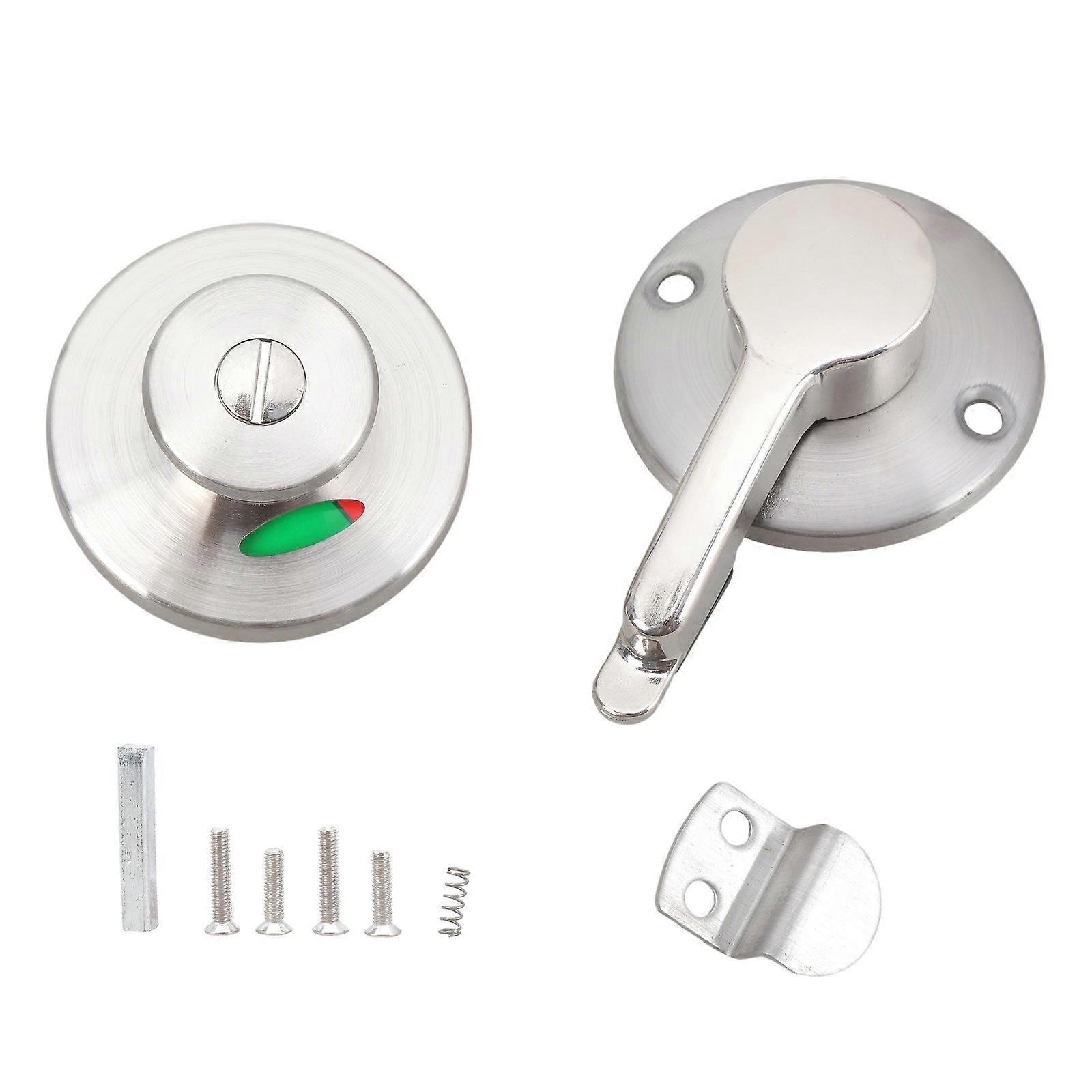 Metal Door Lock Steel Restroom Lock Ensuring User Convenience & Safety Occupied Indicator for Public Restroom Partitions Multicolor