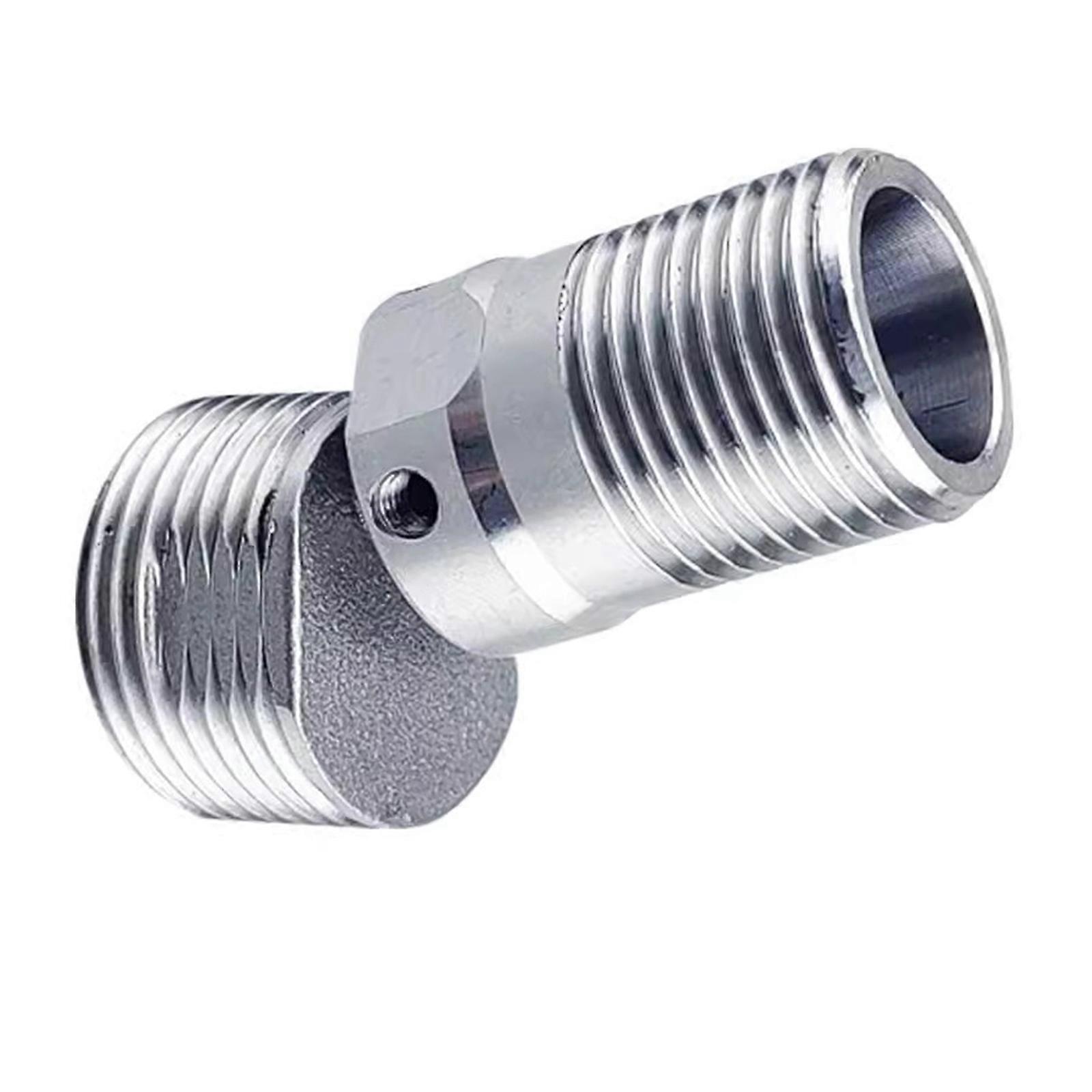 360 Degree Adjustable Angled Bents Base Universals Shower Arm Extension Stainless Steels Shower Tap Adapter Enduring Multicolor