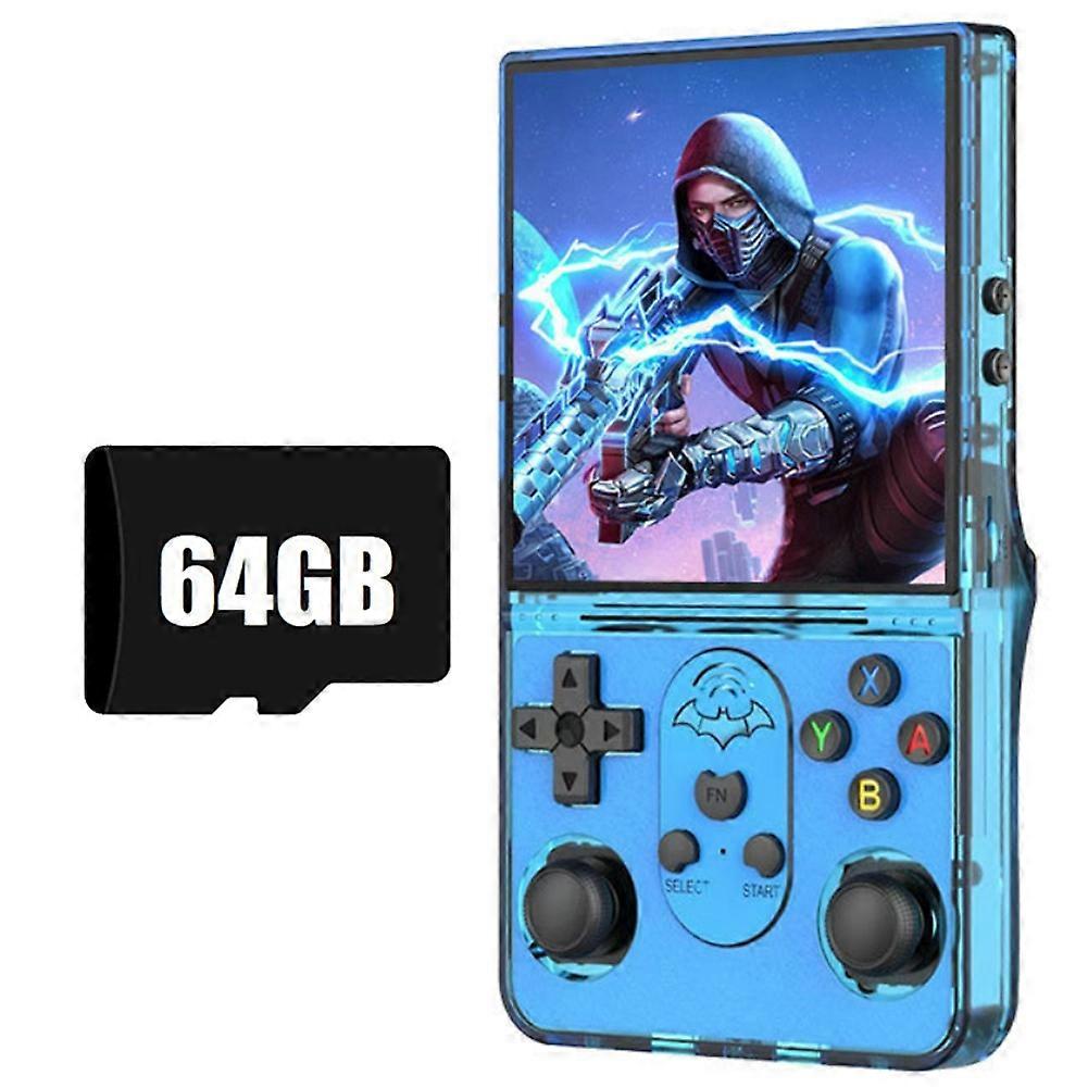 Console de jogos portátil retrô S600 com tela de 4 polegadas, 64 GB de armazenamento e mais de 10.000 jogos. Compatível com diversos simuladores.