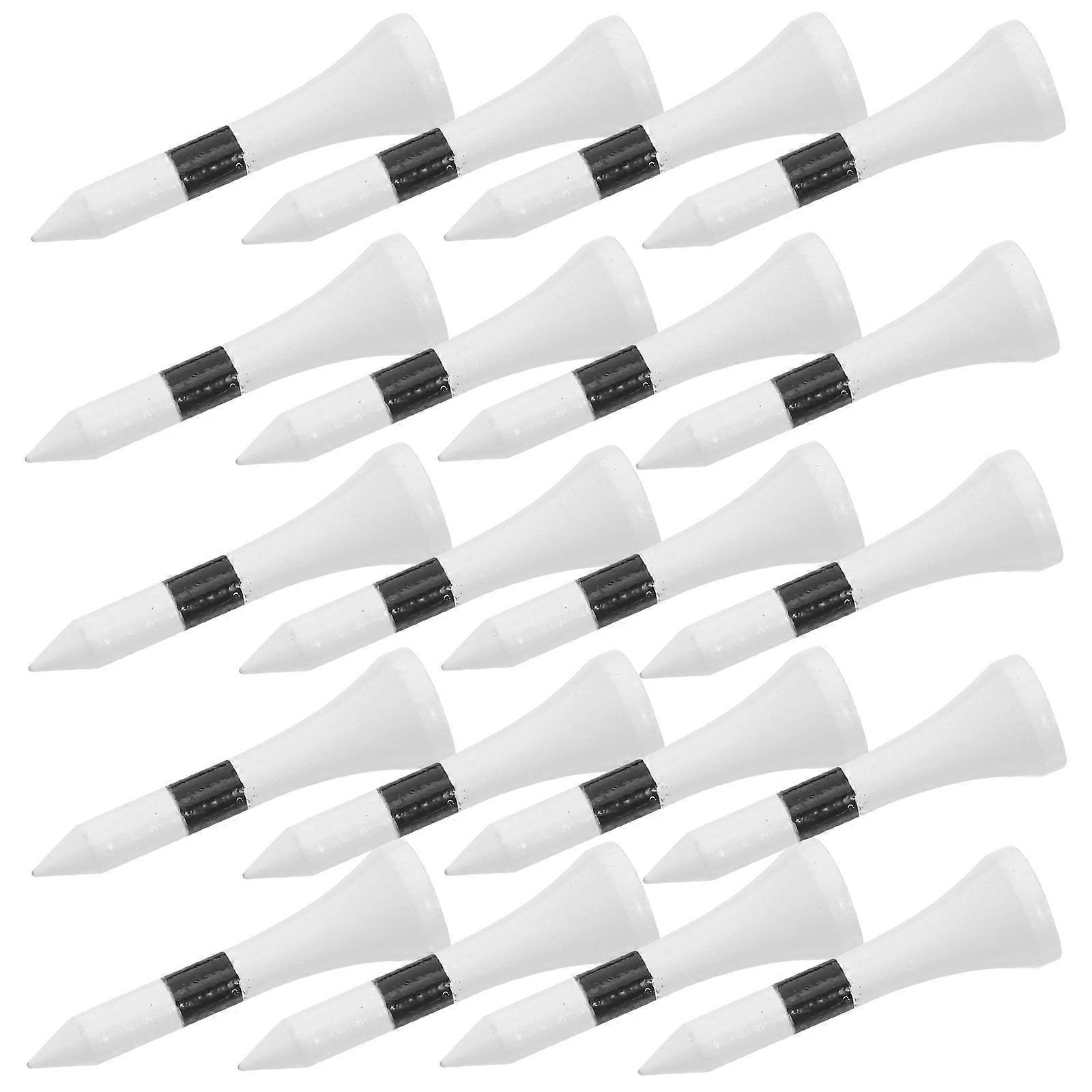 Wood Golf Tees Low Friction Designed for Driving Range 50Pcs Pack