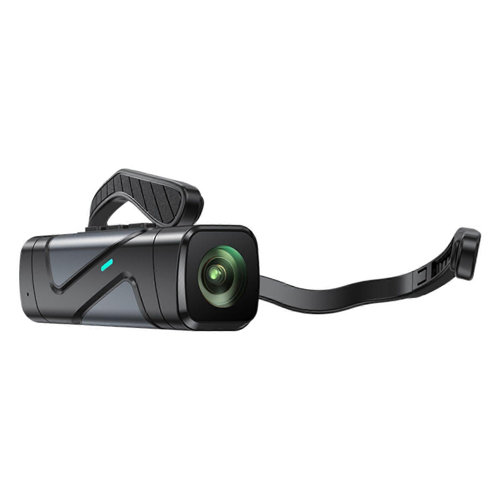 Head Wearable Action Camera Vlog 4K 1080P Video Recorder for Motorcycle Digital Camcorder Multiple Wearing Way Multicolor