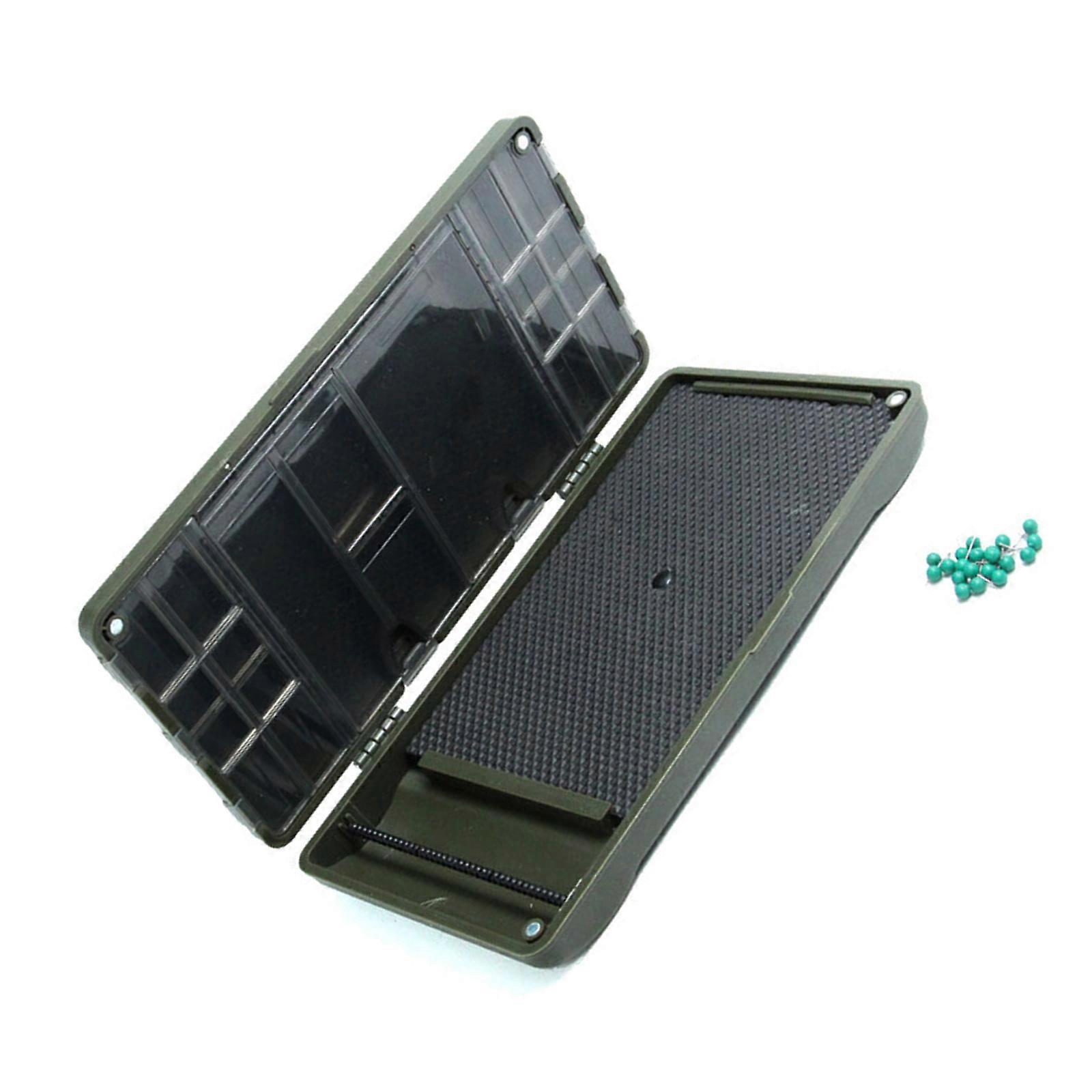 Fishing Tackle Box Fishing Line Hook Storage Case Multiple Compartment Container Box Secure Magnet Closure Portable Multicolor