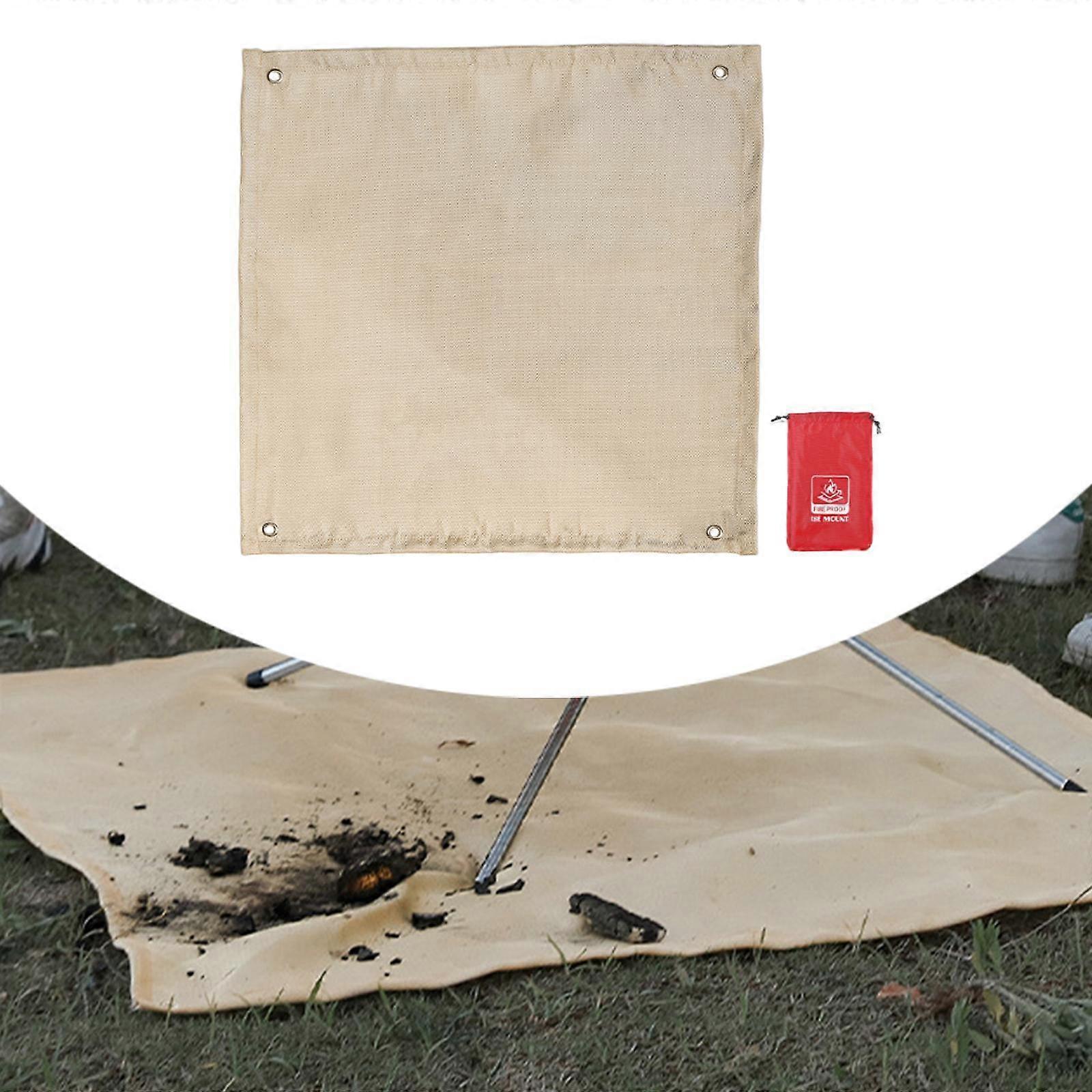 Fireproof Blanket Camping Fire Pit Mat Portable Multifunction Grill Mat with