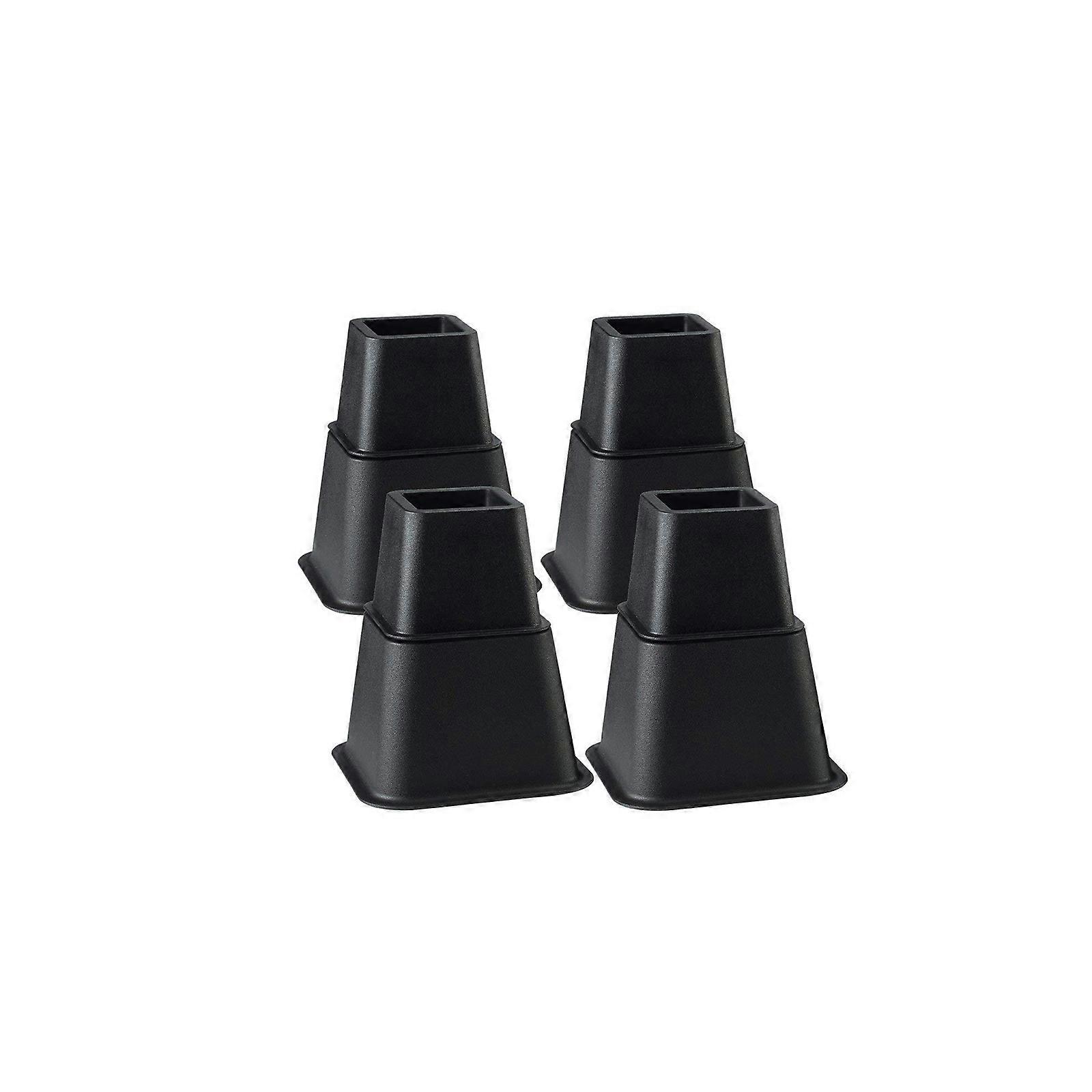 8Pieces Practical Furniture Risers 6Inch Height Adjustable Bed Leg Extenders Convenient for Small Space Daily Use Multicolor