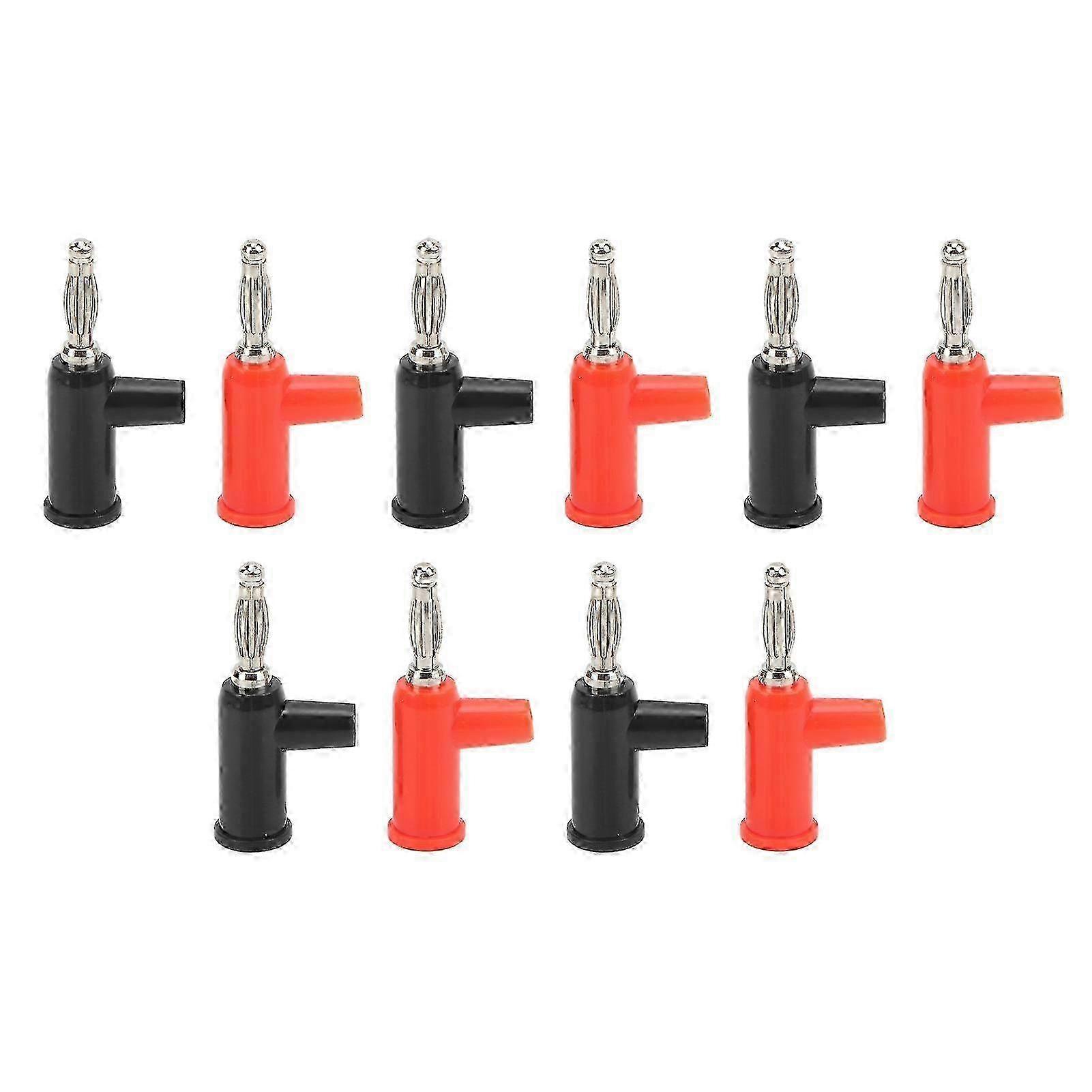 J.10028 4mm Banana Plug Stackable Solderless Banana Plug Connector for Electronic Instruments Game Console Hardware