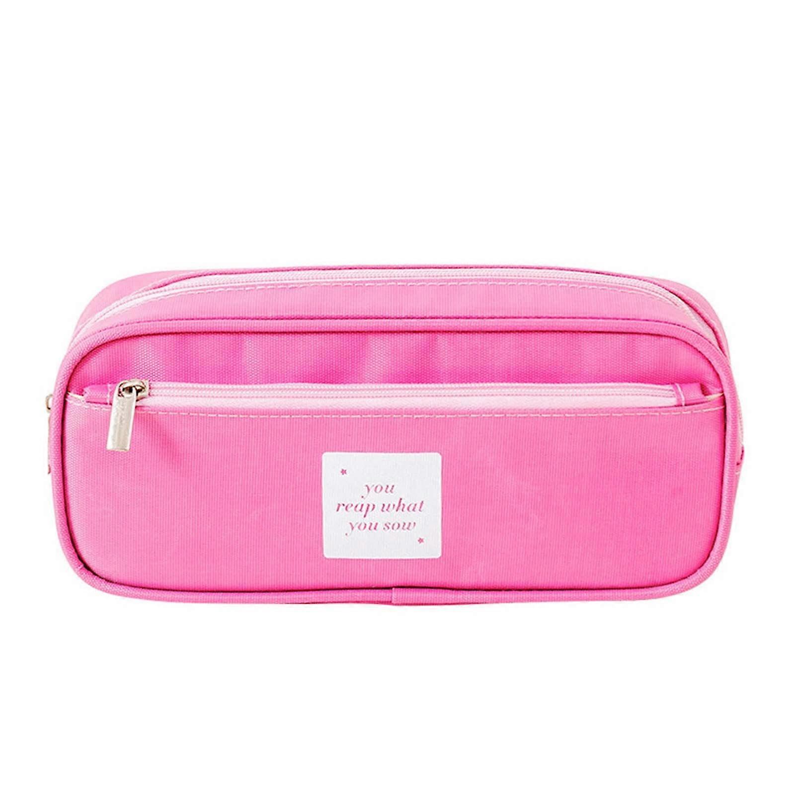Xerdsx Multifunctional Nylon Pencil Case Double Layer Large Capacity Waterproof Pencil Case