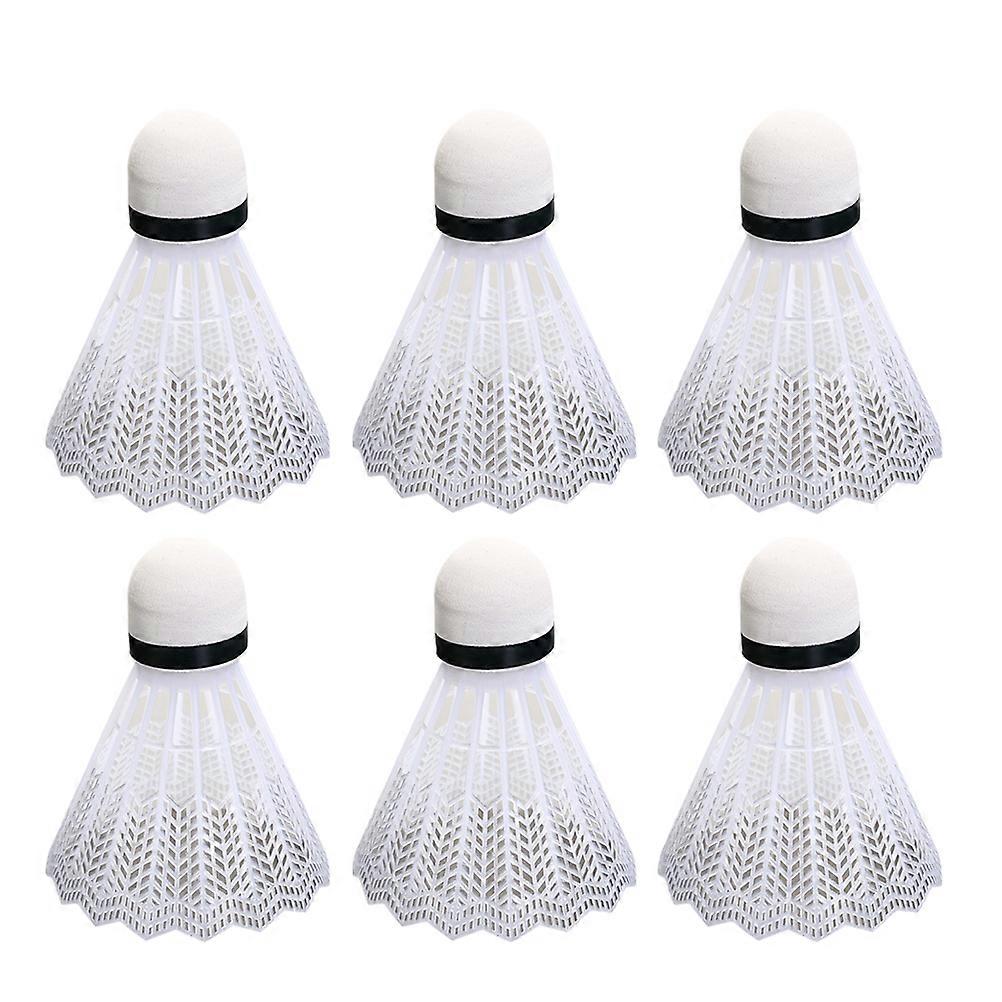 Playing Shuttlecocks Plastic Badminton Balls for Exercise 12Pcs White Pack