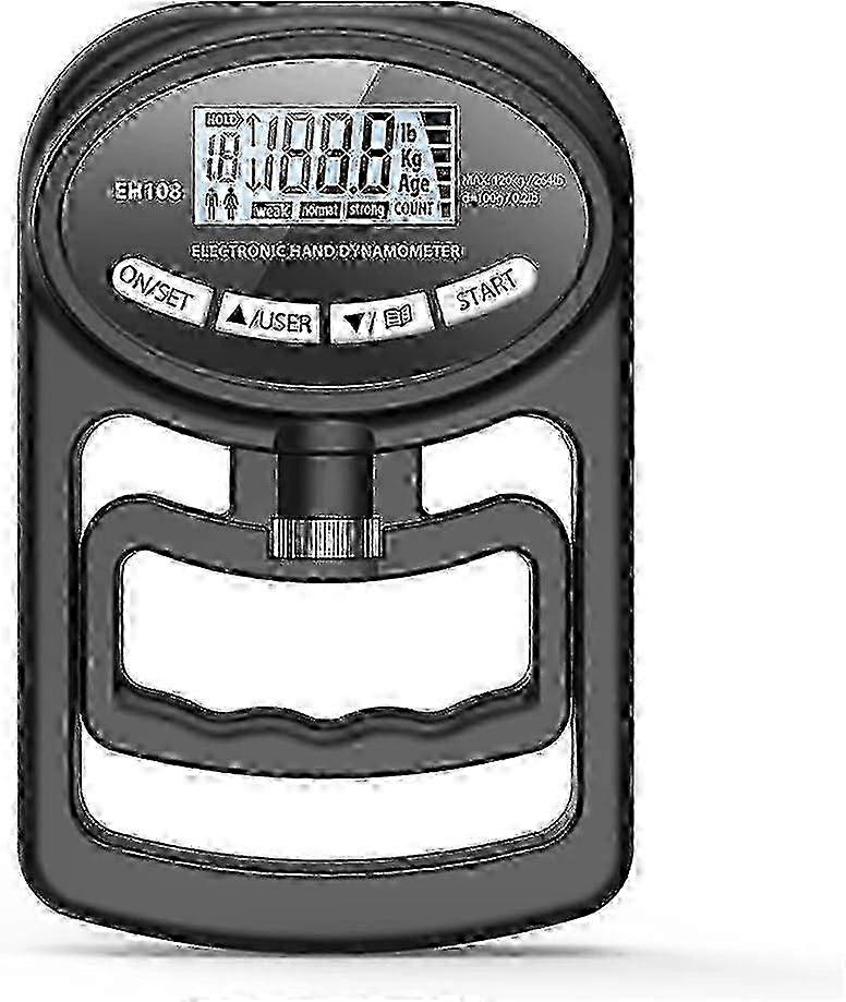 Grip Strength Trainer Set Electronic Dynamometer for Home Workout Black