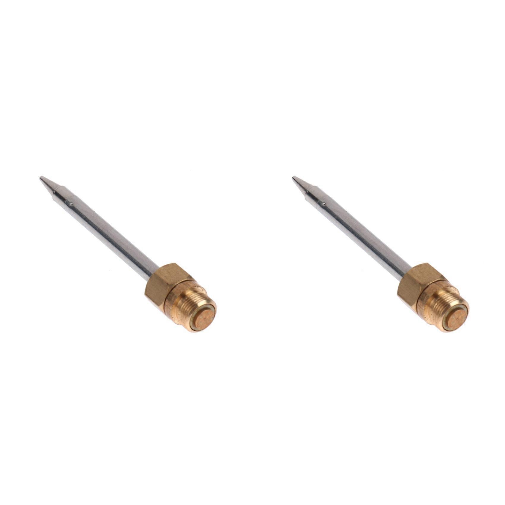 2X 510 Interface Soldering Iron Tip Mini Portable USB Soldering Iron Tip Welding Rework Accessory Tool 8W,Gold Pointed
