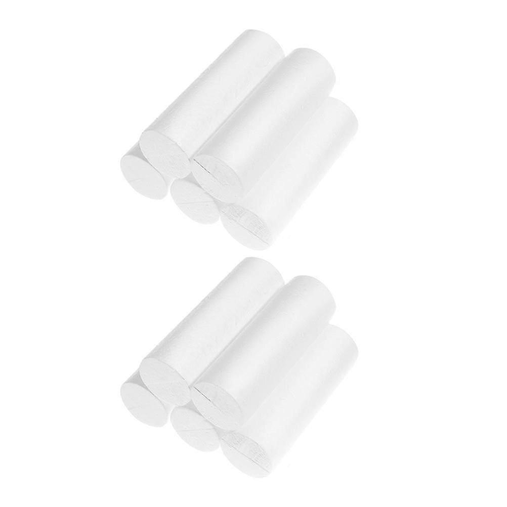 10Pcs Foam Cylinders for Diy Craft Projects and Displays White Foam Material for Versatile Decoration