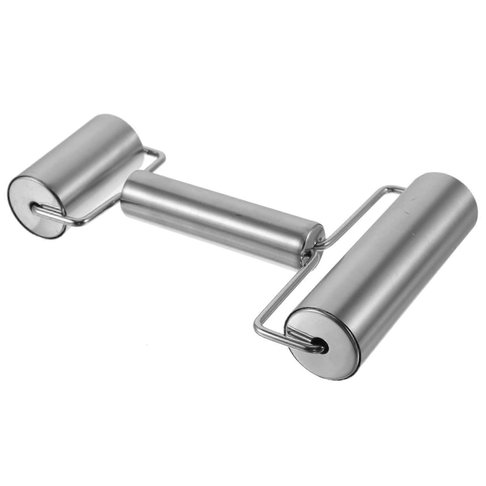 Double Ended Stainless Steel Rolling Pin for Baking, Pizza, Pastry  Smooth Nonstick Surface