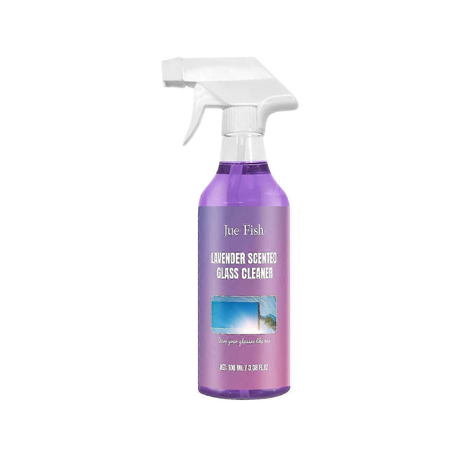 Lavender Glass Cleaner features a unique streak-free formula that ensures your windows