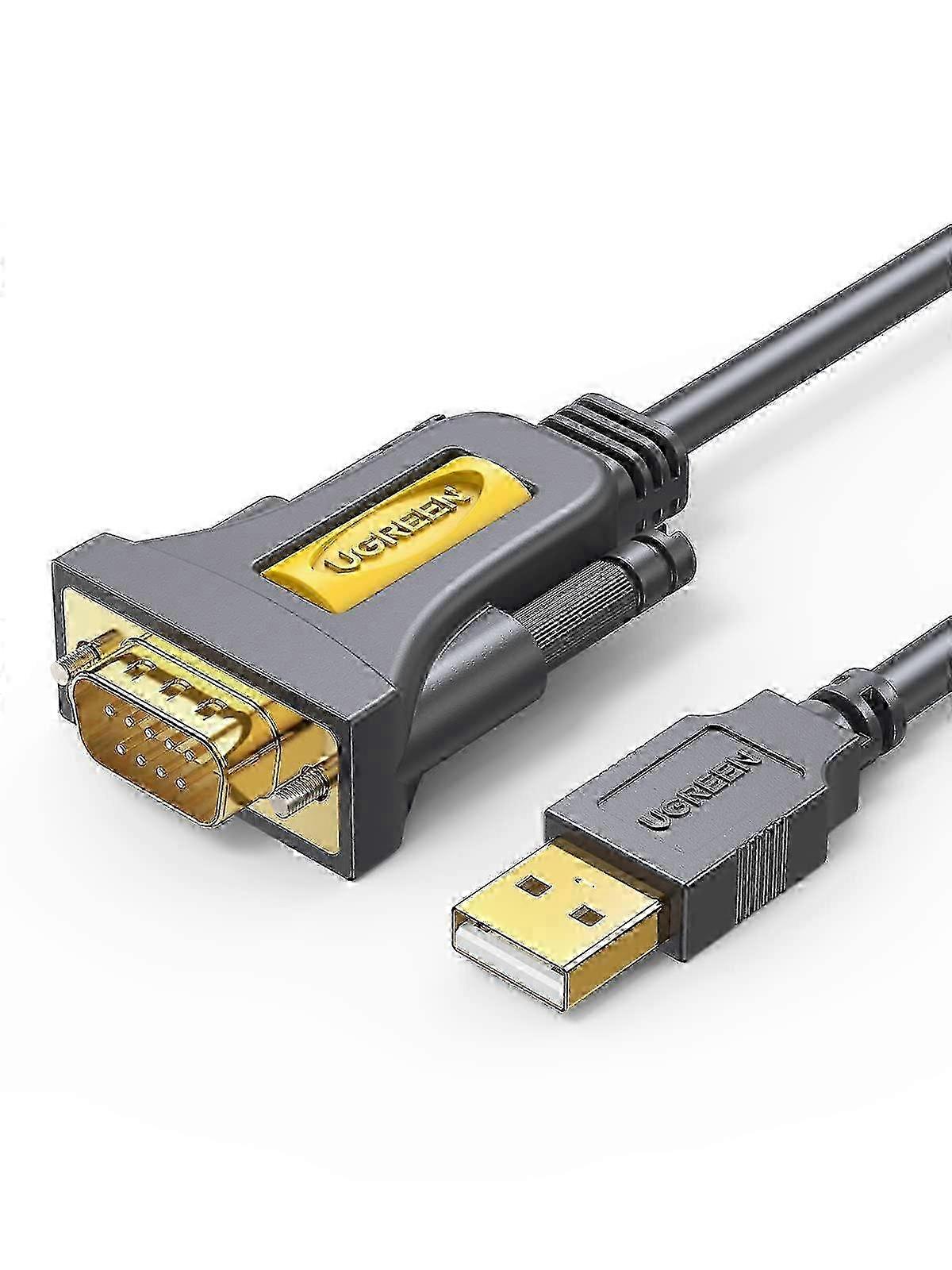 10ft USB to Serial Adapter, Serial to USB Adapter DB9 Male 9 Pin with PL2303 Chipset, PVC Jacket 25-26S