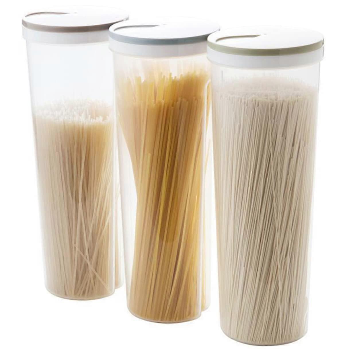 Food Storage Containers Airtight Cereal Jar Set with Freshness Seal and Stackable Design Brown