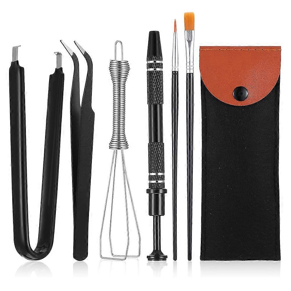 Keyboard Removal Tool Kit, Keycap Puller,Switch Puller,Lubrication Pen,Cleaning Brush,Four-Jaw Gripper and Keycap Puller