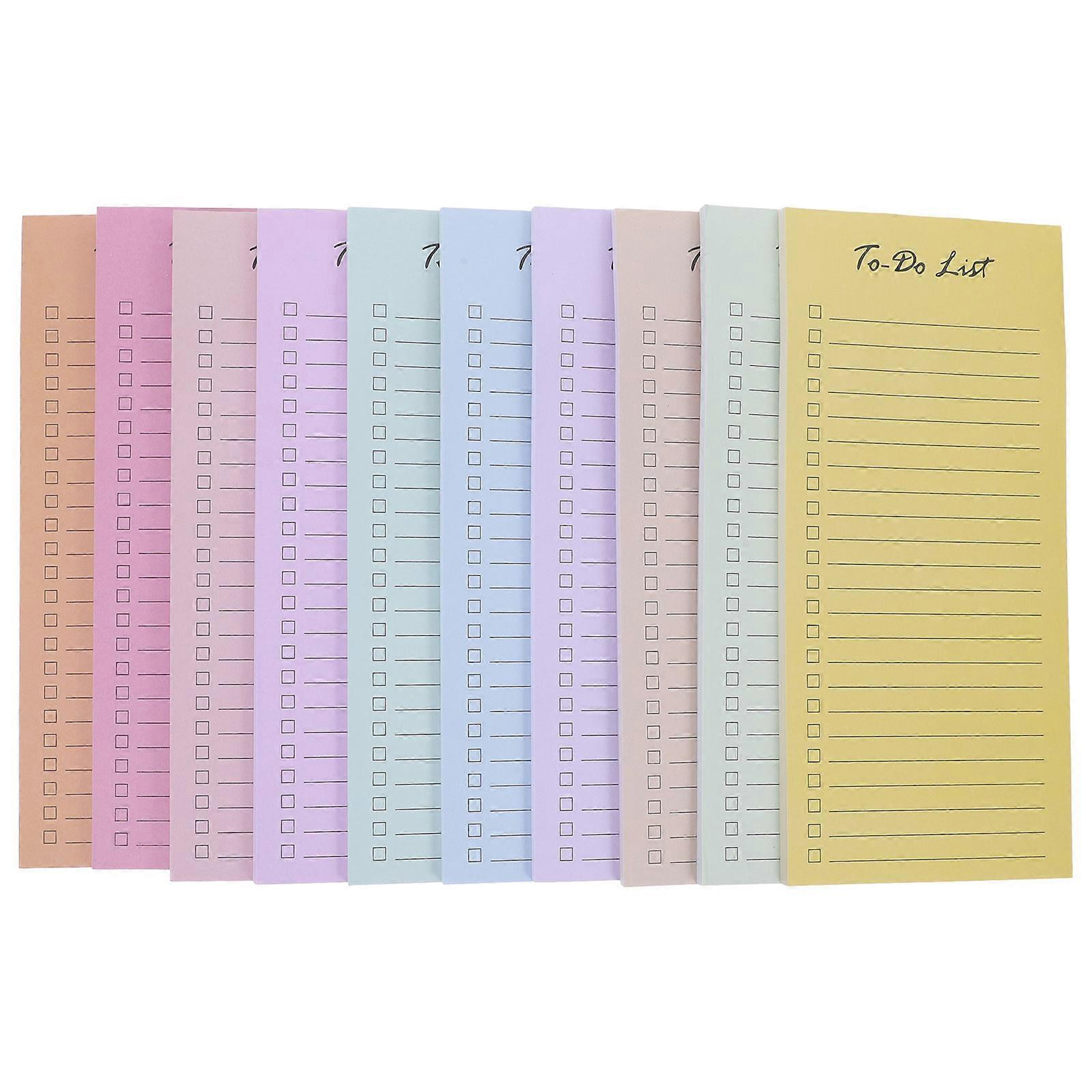 Macaron Convenient to Do List for Writing Use 10Pcs Assorted Color