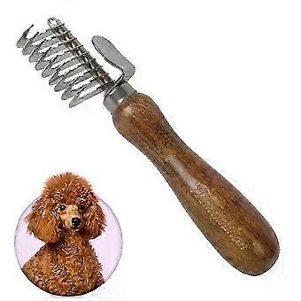 Dog and Cat Grooming Tool - Curved Pet Hair Remover and Detangling Comb