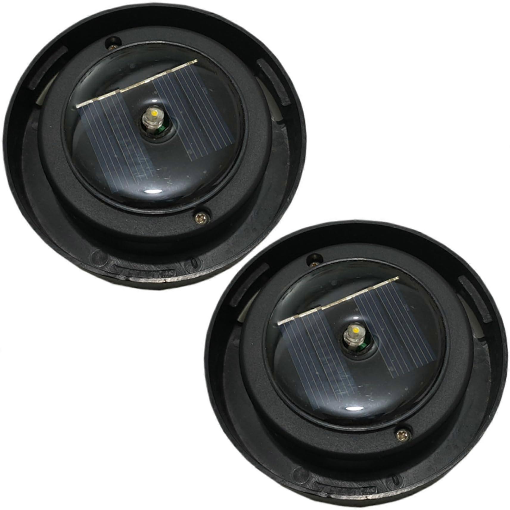 2 Pack Waterproof Solar Light Replacement  3.2 Inch Warm White LED Panel for Outdoor Lights