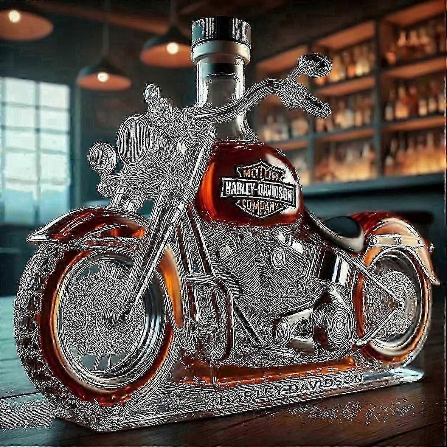 Whisky-Karaffe im Motorrad-Design für den Ehemann