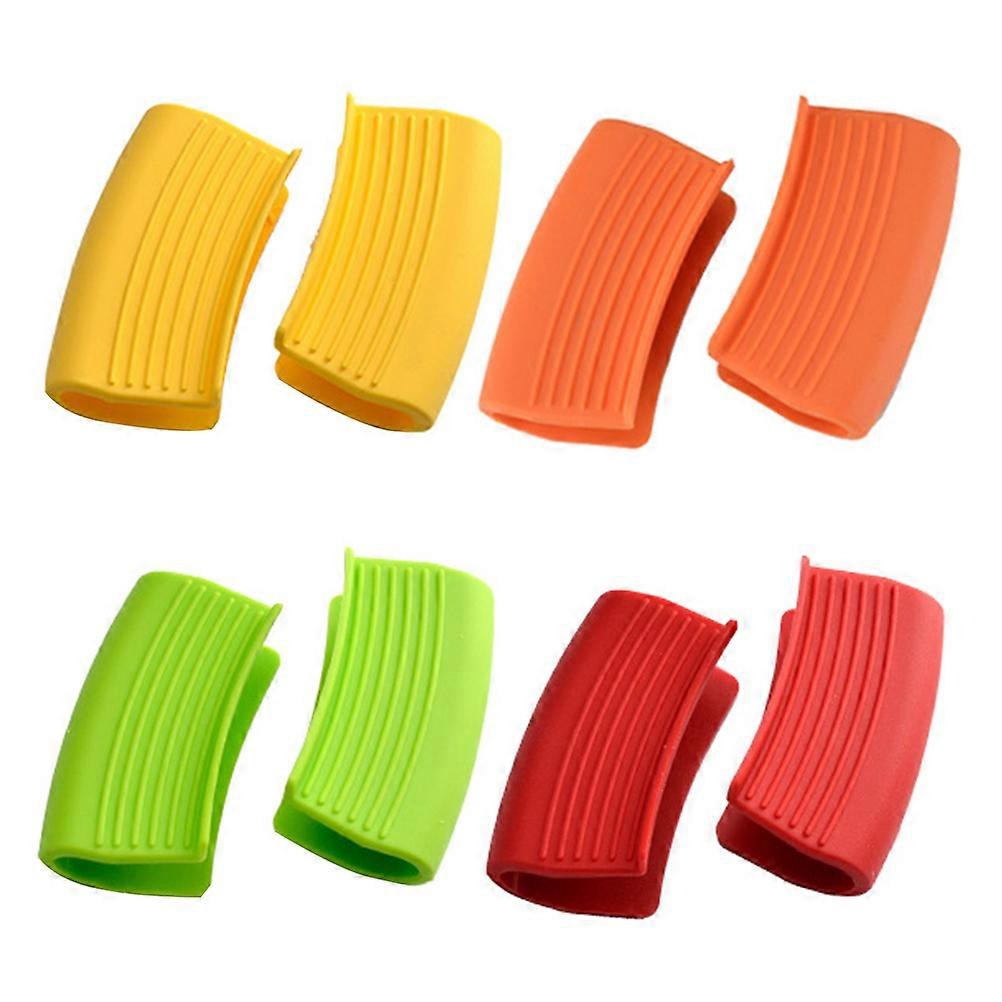 Thermal Insulation Pot Handle Clip for Kitchen Use 8Pairs Silicone