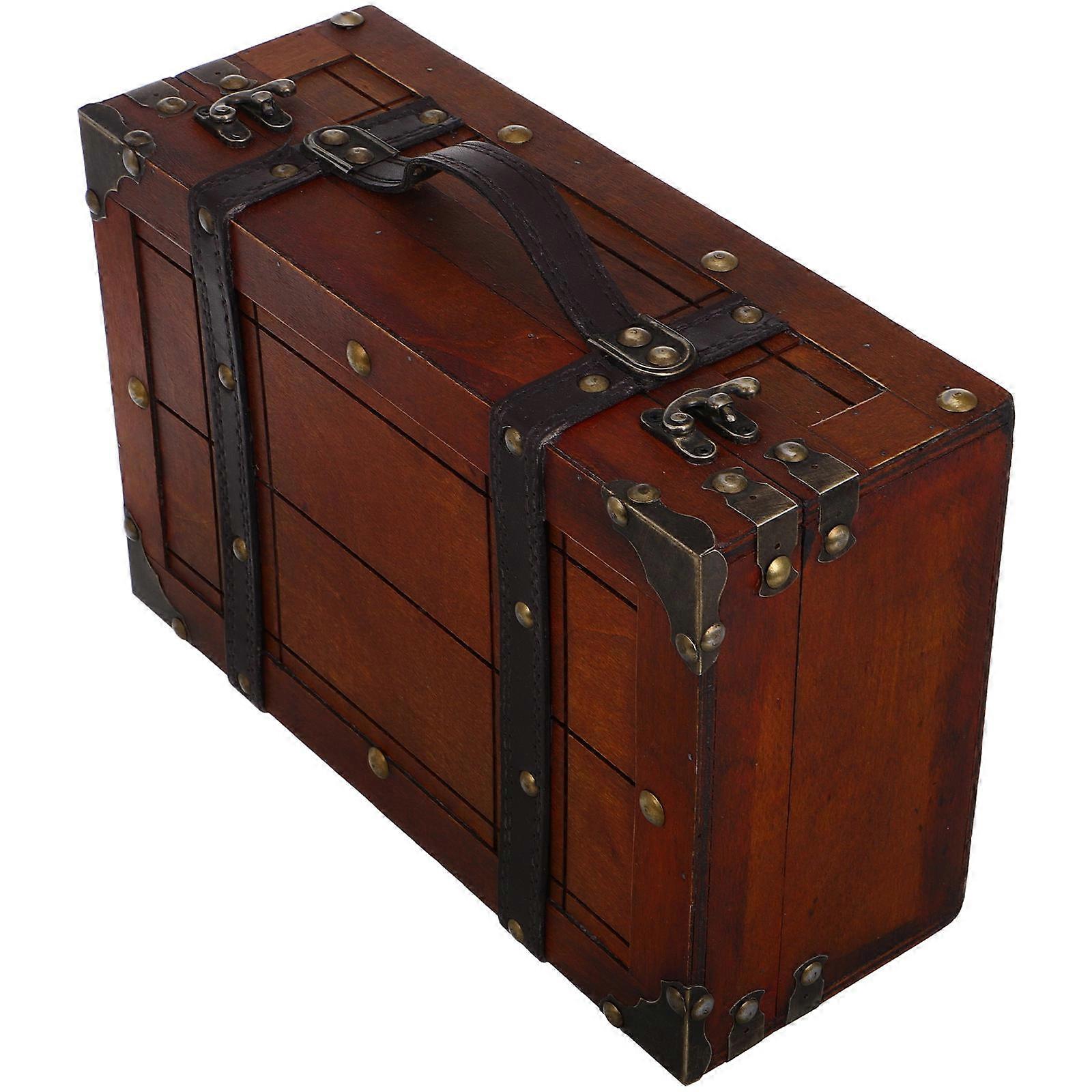 Retro Style Wooden Jewelry Storage Box for Keepsake Storage