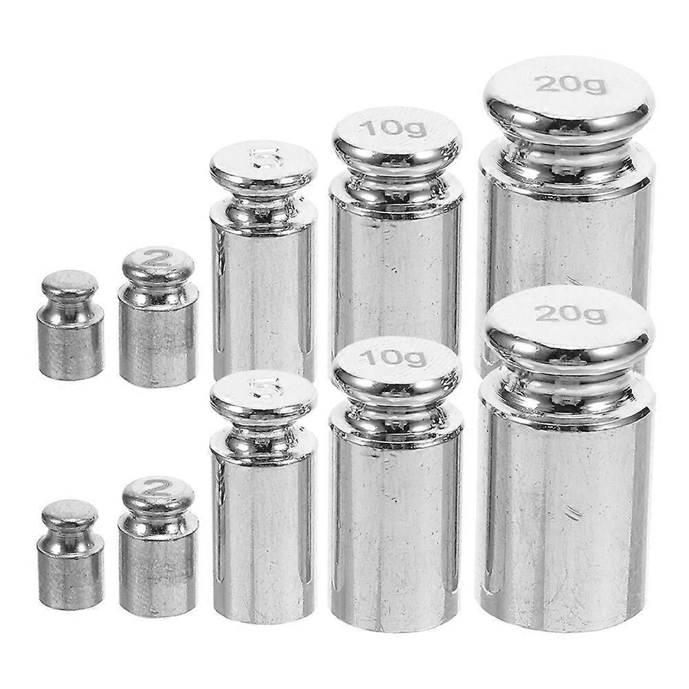 10Pcs Calibration Weights Set for Balance Use with Steel Material