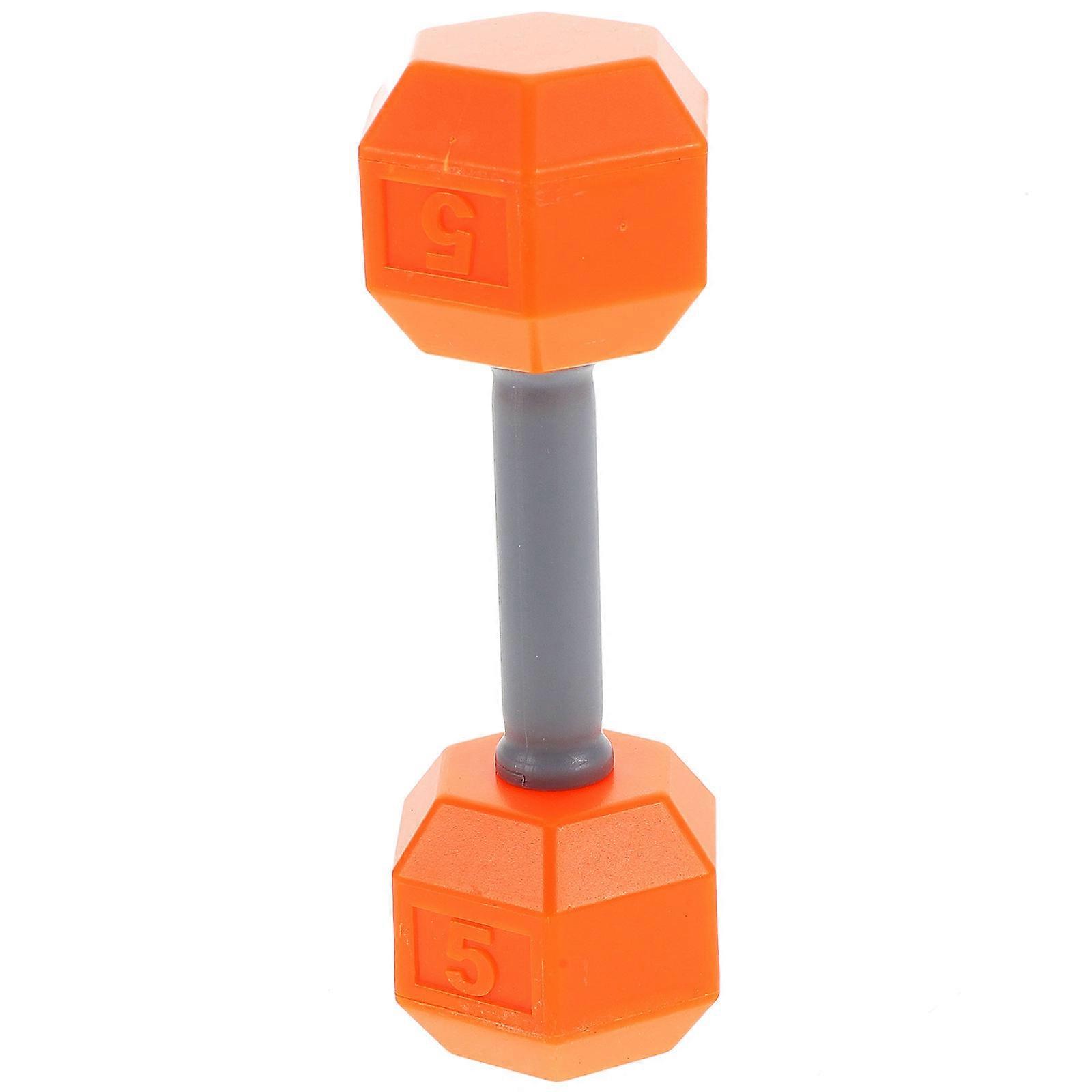 Silicone Dumbbells for Child Exercise Orange Mini Workout Toy