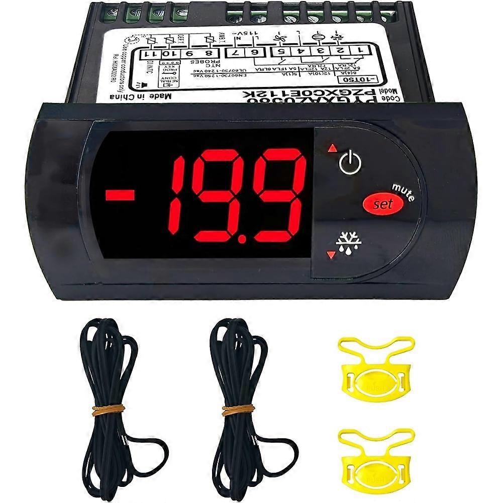 PZGXC0E112K Digit Temperature Control Thermostat with Temperature Sensor Probes 115v Fit for Carel/Main Street Equipment