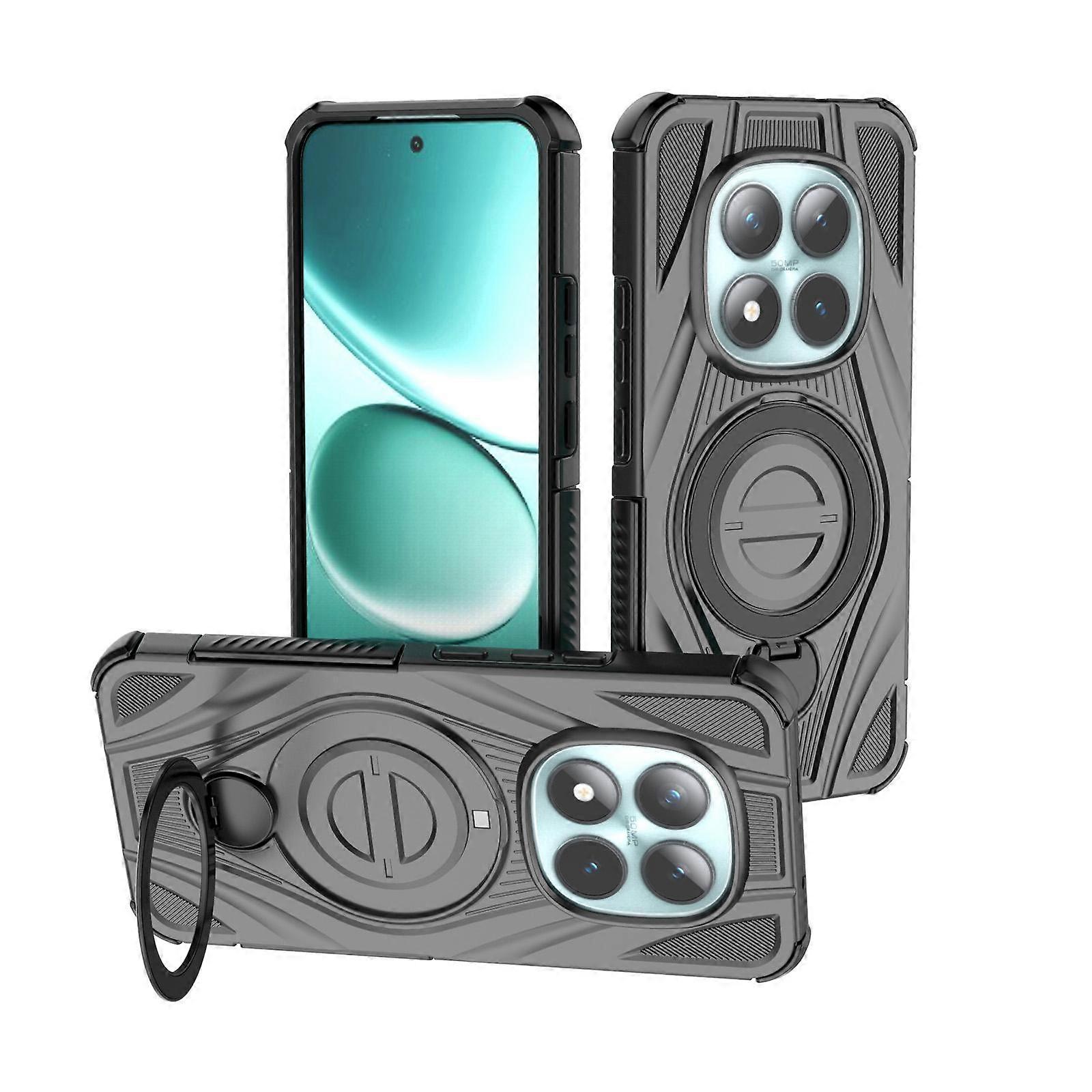 Star Ring Metallic Pivot Bracket Magnetic Phone Case