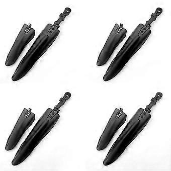8X Black Mountain Bike Bicycle Road Tire Front Rear Mudguard Fender Set Mud Guard Big Flying Fish