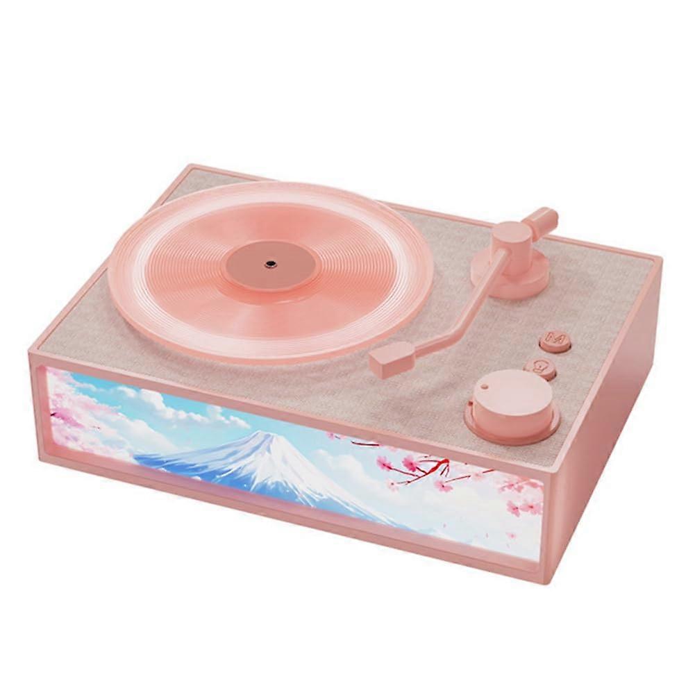 Retro Aromatherapy Bluetooth Speaker USB Multifunctional Subwoofer With Ambient Light Aromatherapy Diffuser Pink