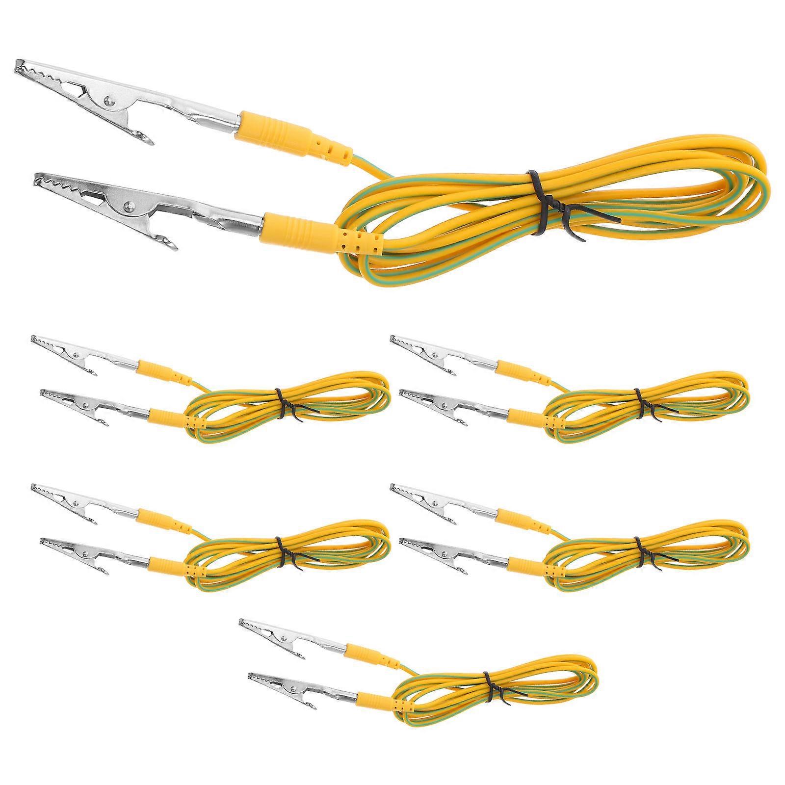 Anti-Static Ground Wire 5Pcs for Electrical Devices with Dual Clips