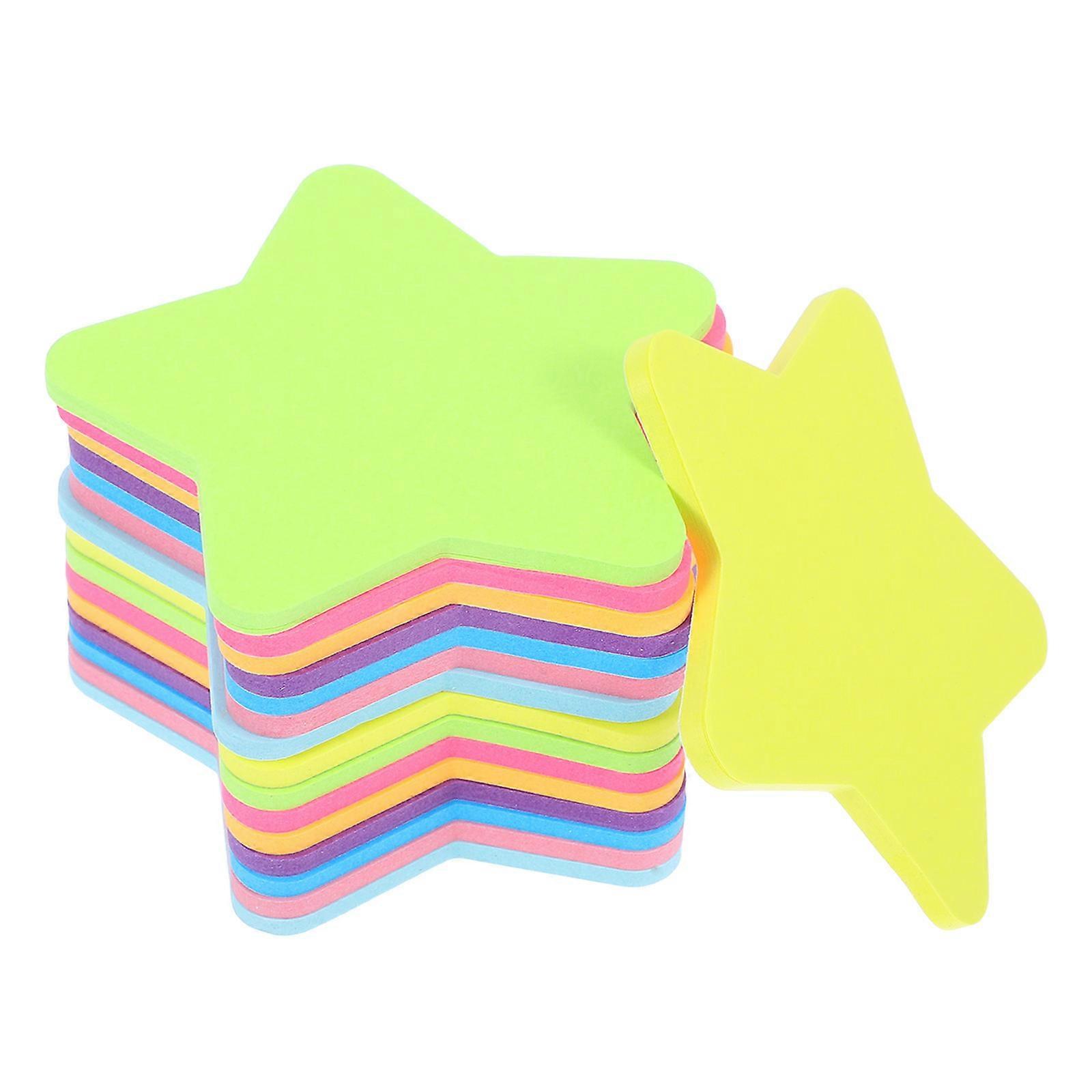 Paper Five-Pointed Star Shaped Sticky Notepads for Home Use 16Pcs