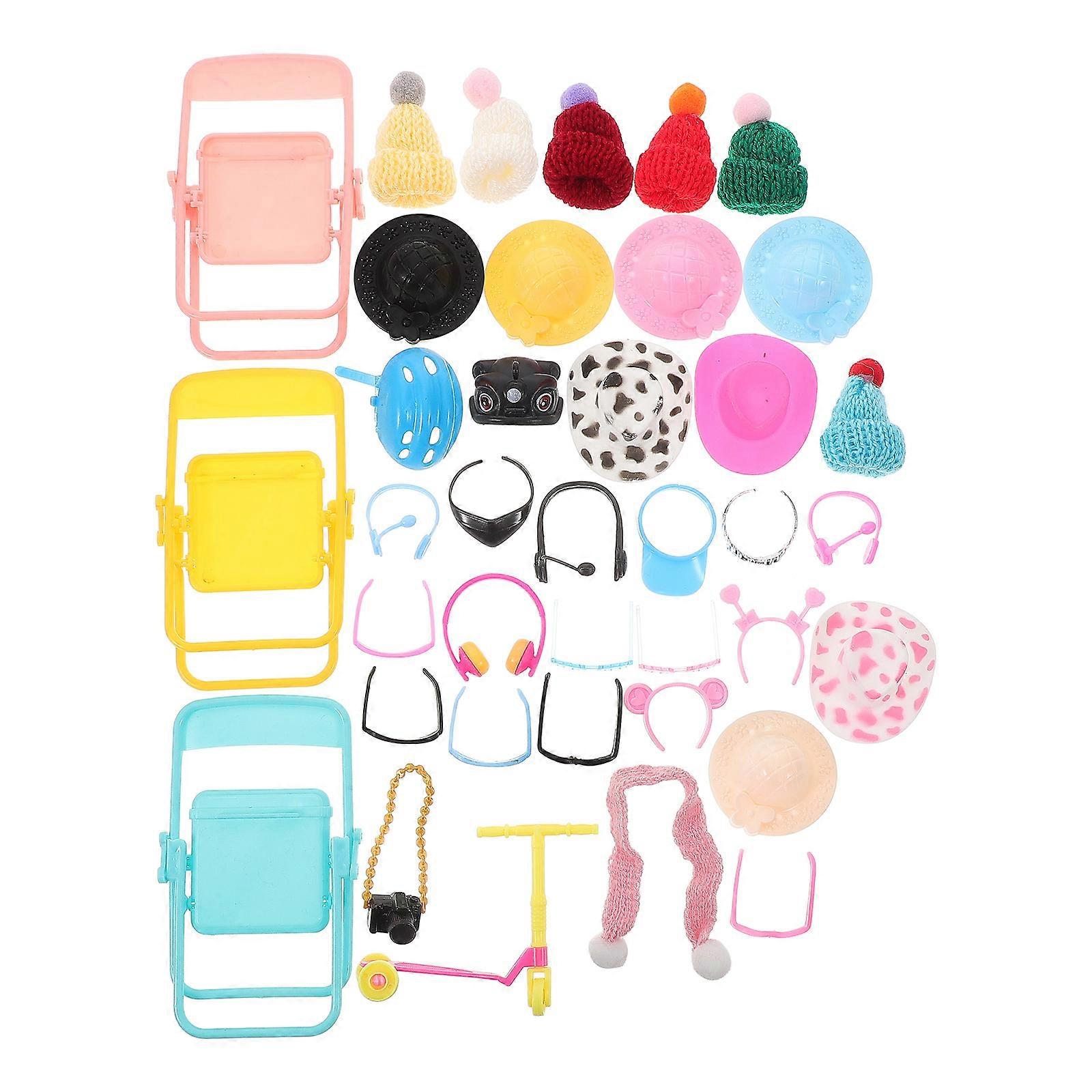 Mini Yellow Duck Accessories Plastic Toy for Decor Use 51Pcs Set