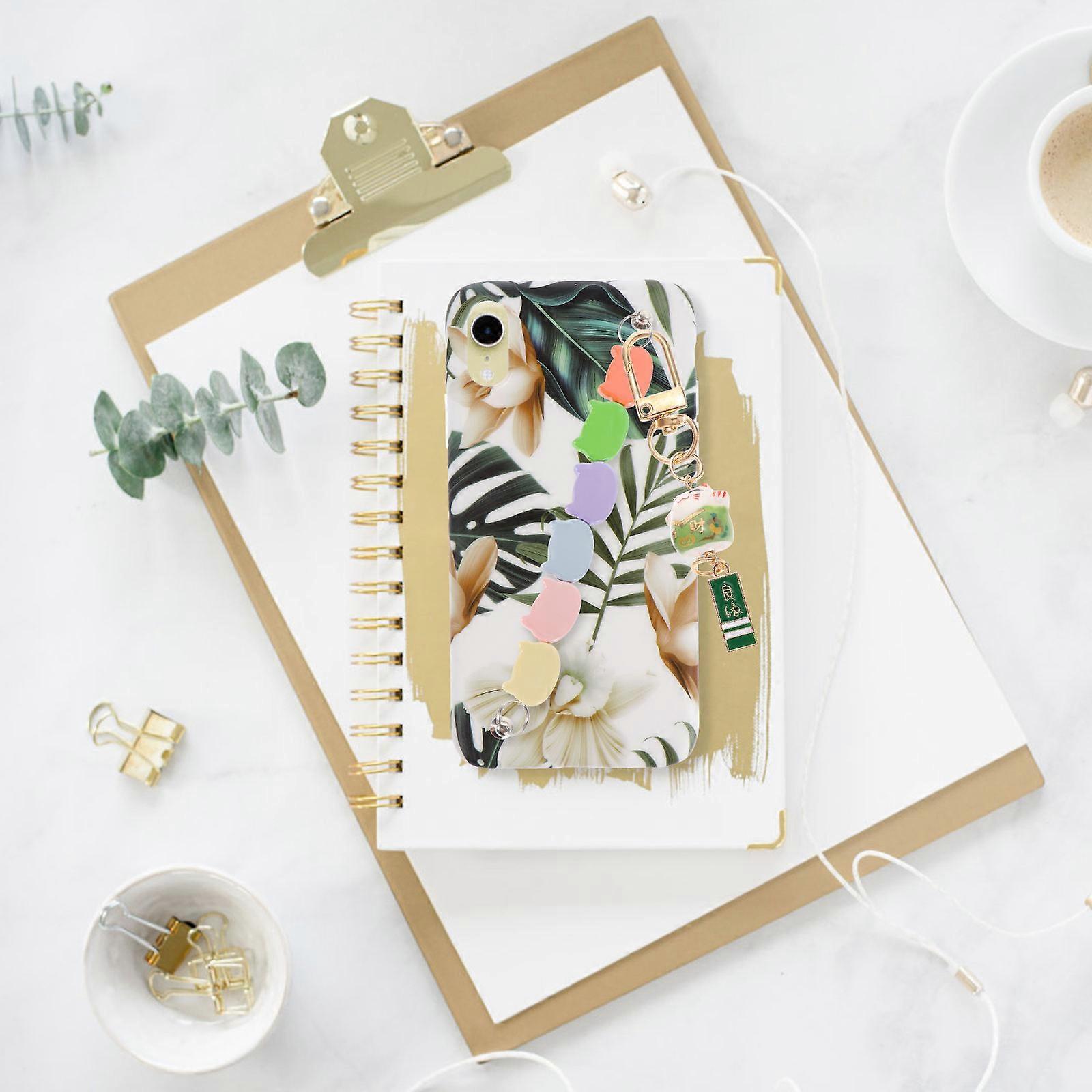 Pendant Ceramic Phone Pendant for Decoration 2Pcs Green