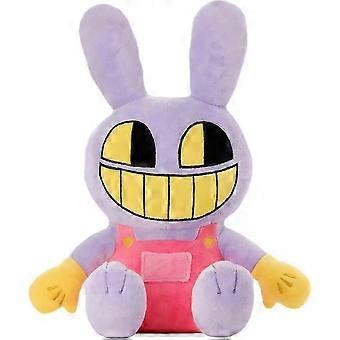 25-26 Die fantastischen digitalen Zirkus-Plüschtiere, 25 cm große digitale Zirkus-Plüschtiere, Pomni und Jax Stofftier-Plüschpuppe, Geschenk für Kinder und Fans (jax