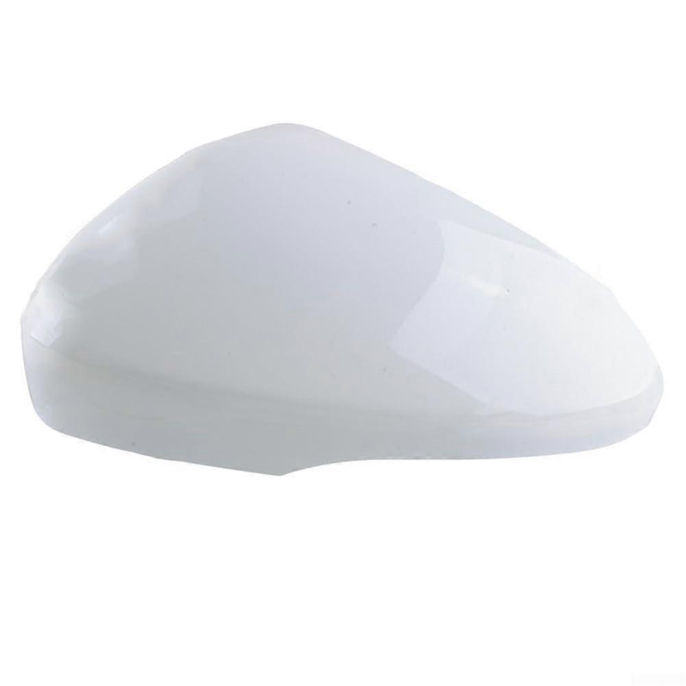 Driver Side Mirror Cover for Ford Edge 20152021 White ABS Rearview Cap Without Light Replacement