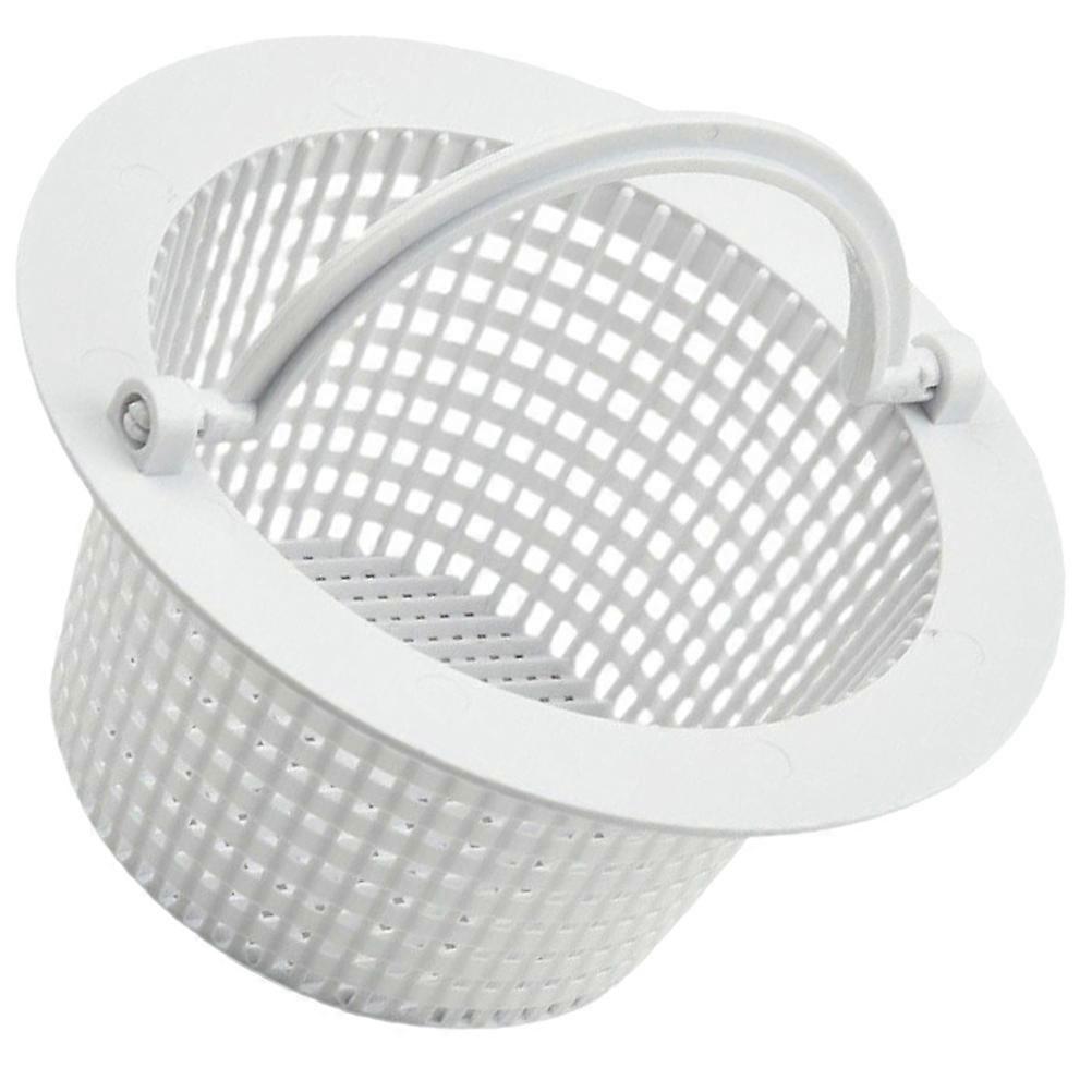 Anti Clogging Pool Basket Garbage Filter In White For Swimming Pool Cleaning 1Pack With Leaves Filtering Function