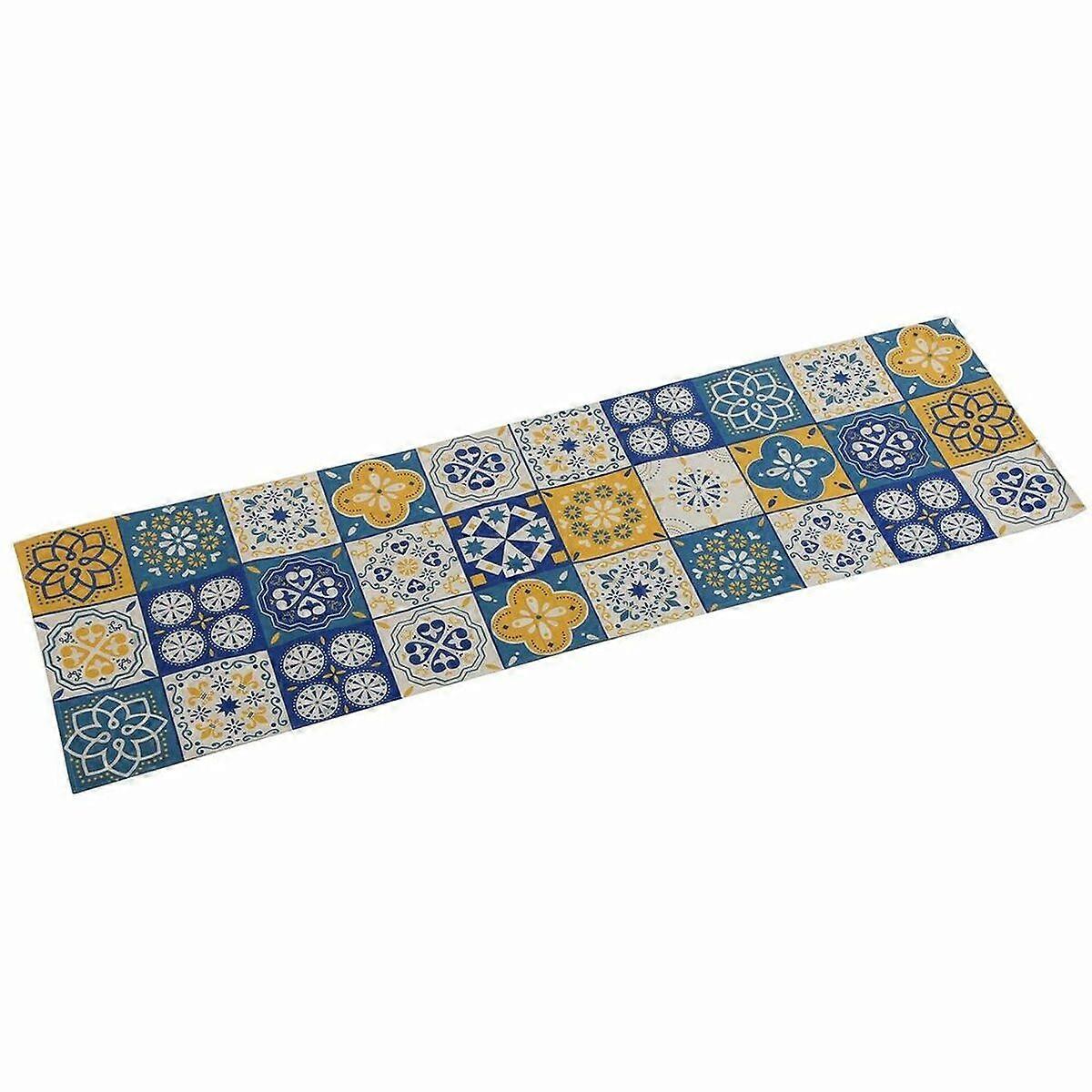 Table Runner Versa Mosaic Yellow Polyester (44.5 x 0.5 x 154 cm)