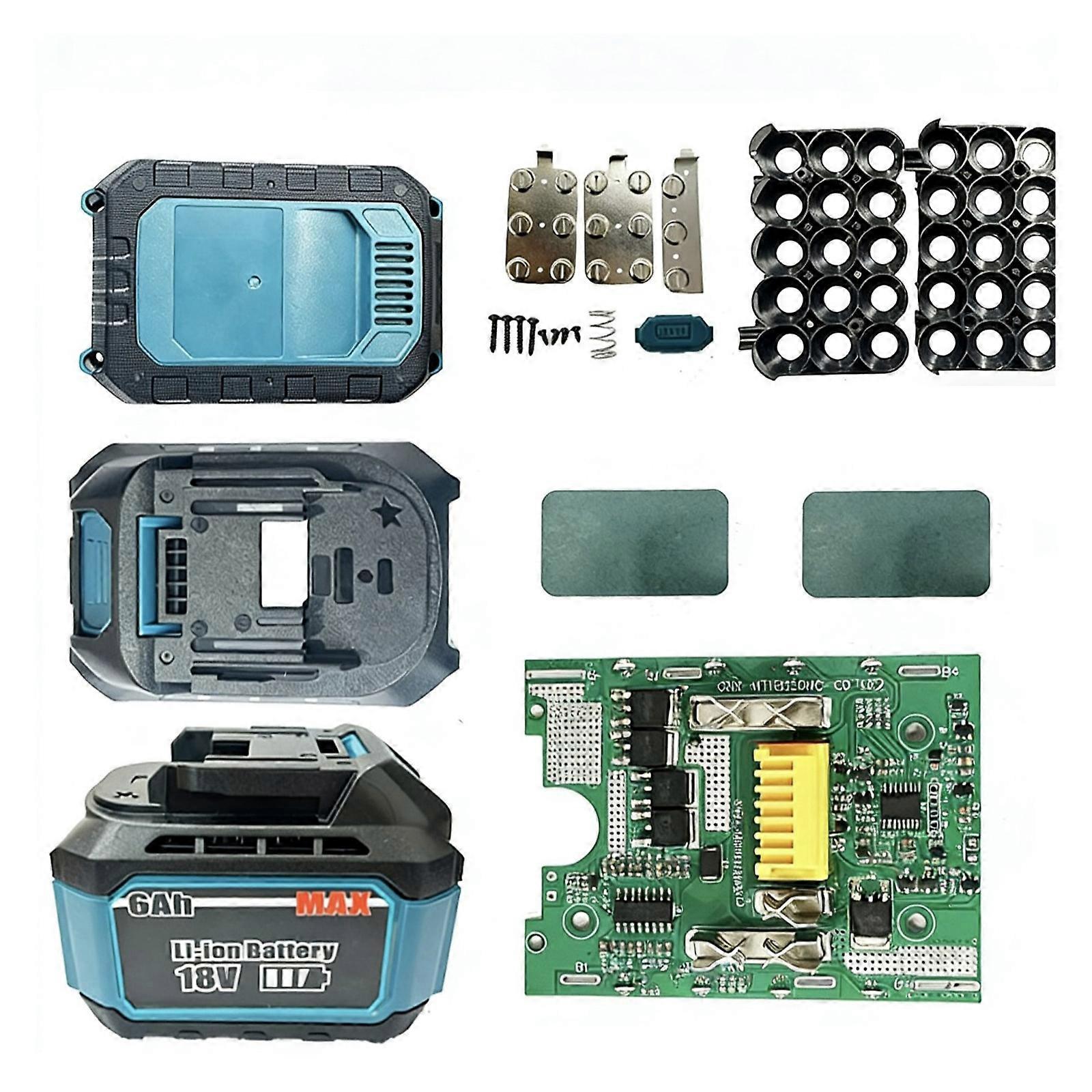 ABS PCB Construction 18V Electric Tool Set With Double Side LED Lights For Long Performances In Various Work Conditions Multicolor