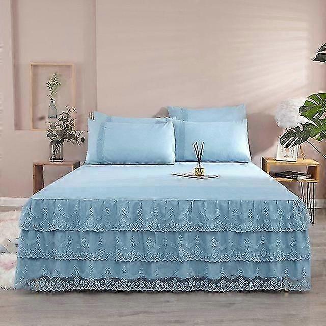 Three layers Lace Bedspreads(1PCS Bedspread + 2PCS pillowcase)