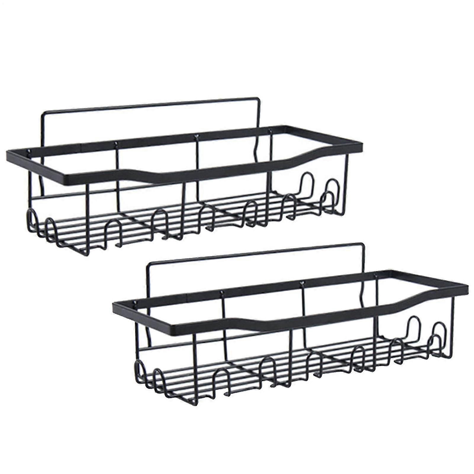 Shower Organizer Wall Mounted Rustproof Bathroom Shelf with Quick Drain Design and  Load Capacity