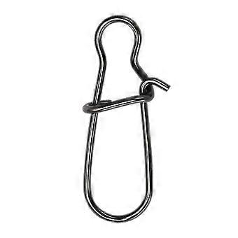 100 stk svart styrke rask snap hook tilkoblingsring for lokke fiske tilbehør 10 for harde agn eller myke agn
