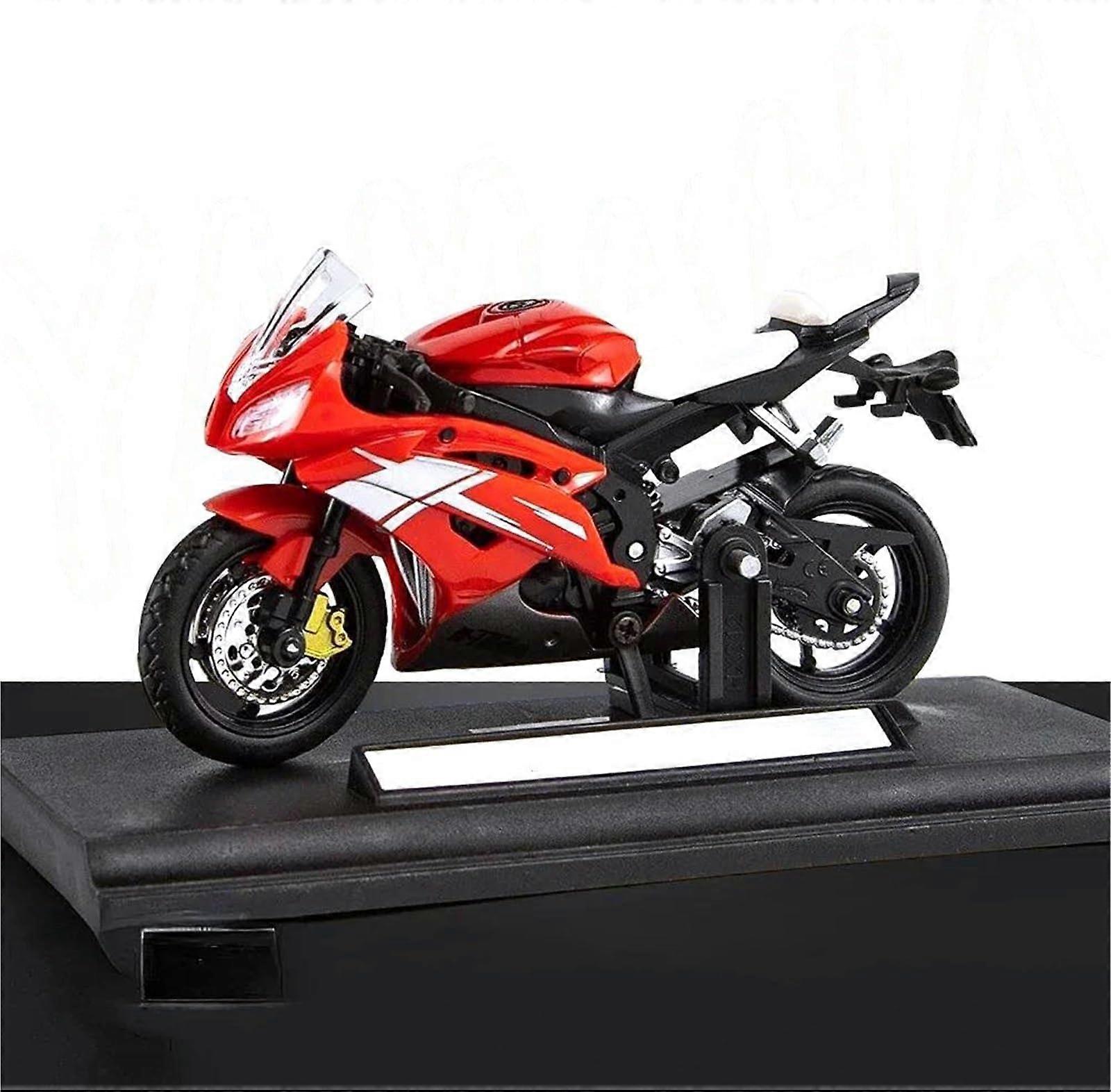 Diecast Model 1:18 Scale Alloy Motorcycle Replica Collector Display Gift Red
