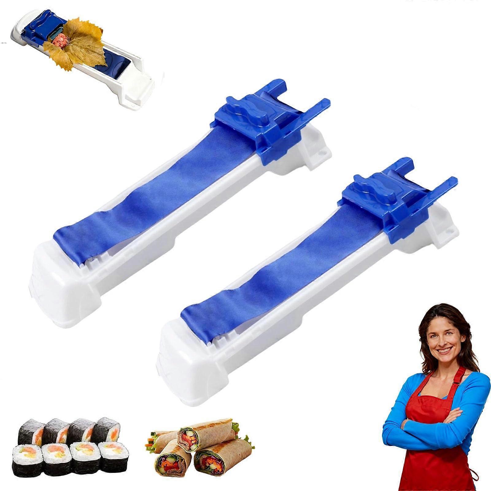 Manual Lumpia Maker Set 2pcs NonStick Roller for Uniform Spring Rolls Vegetable and Meat