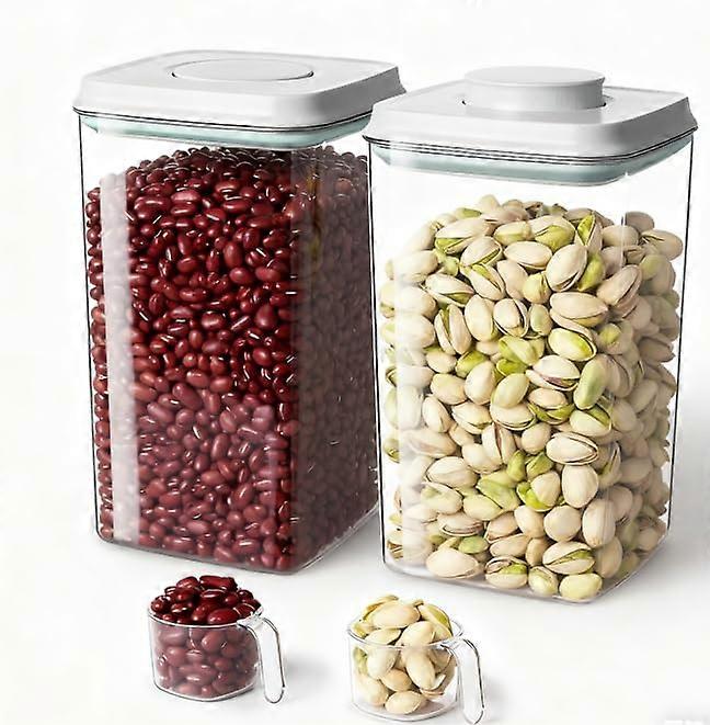 4L Food Storage Container Large Airtight Kitchen Box Easy Portion Control Stackable Design