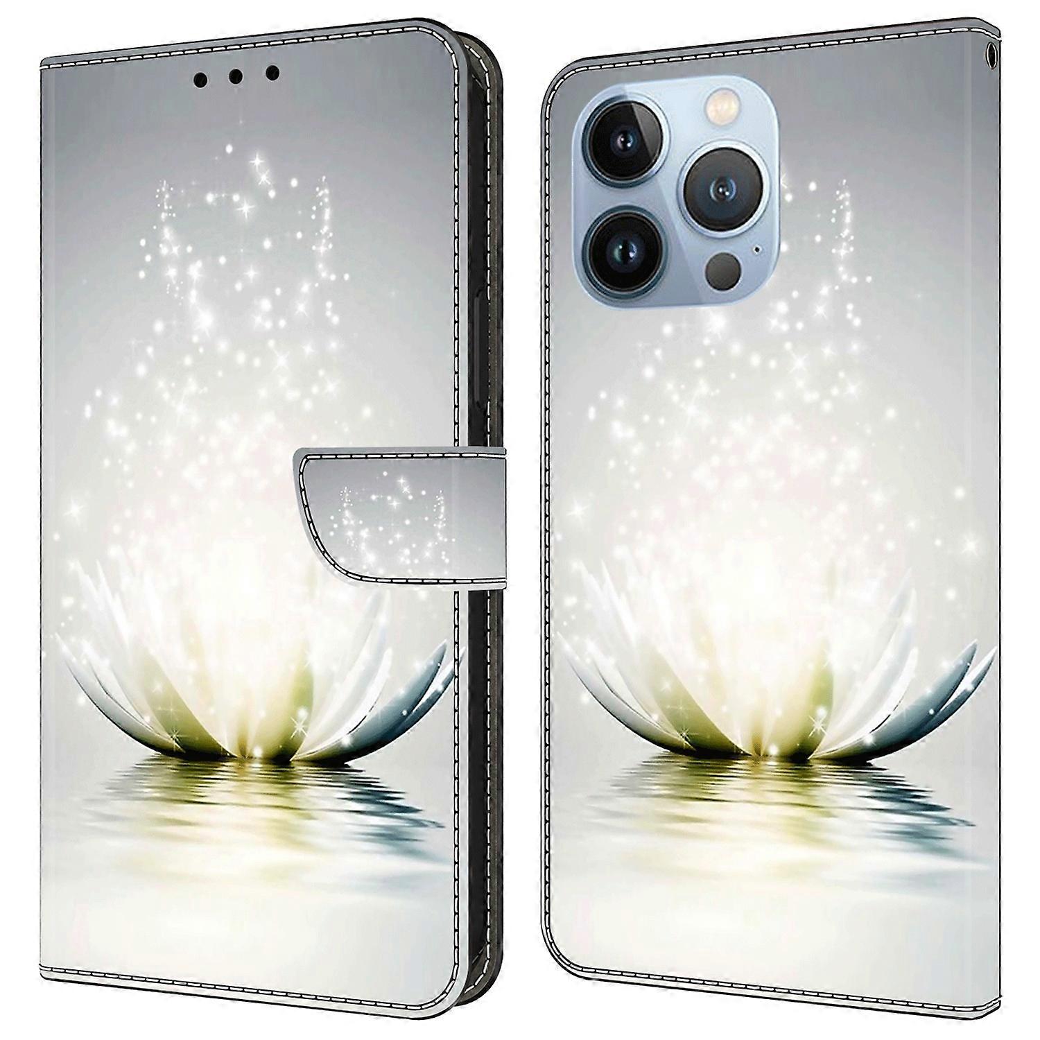 For iPhone 16 Pro Case 3D Pattern PU Leather Wallet Phone Cover with Stand