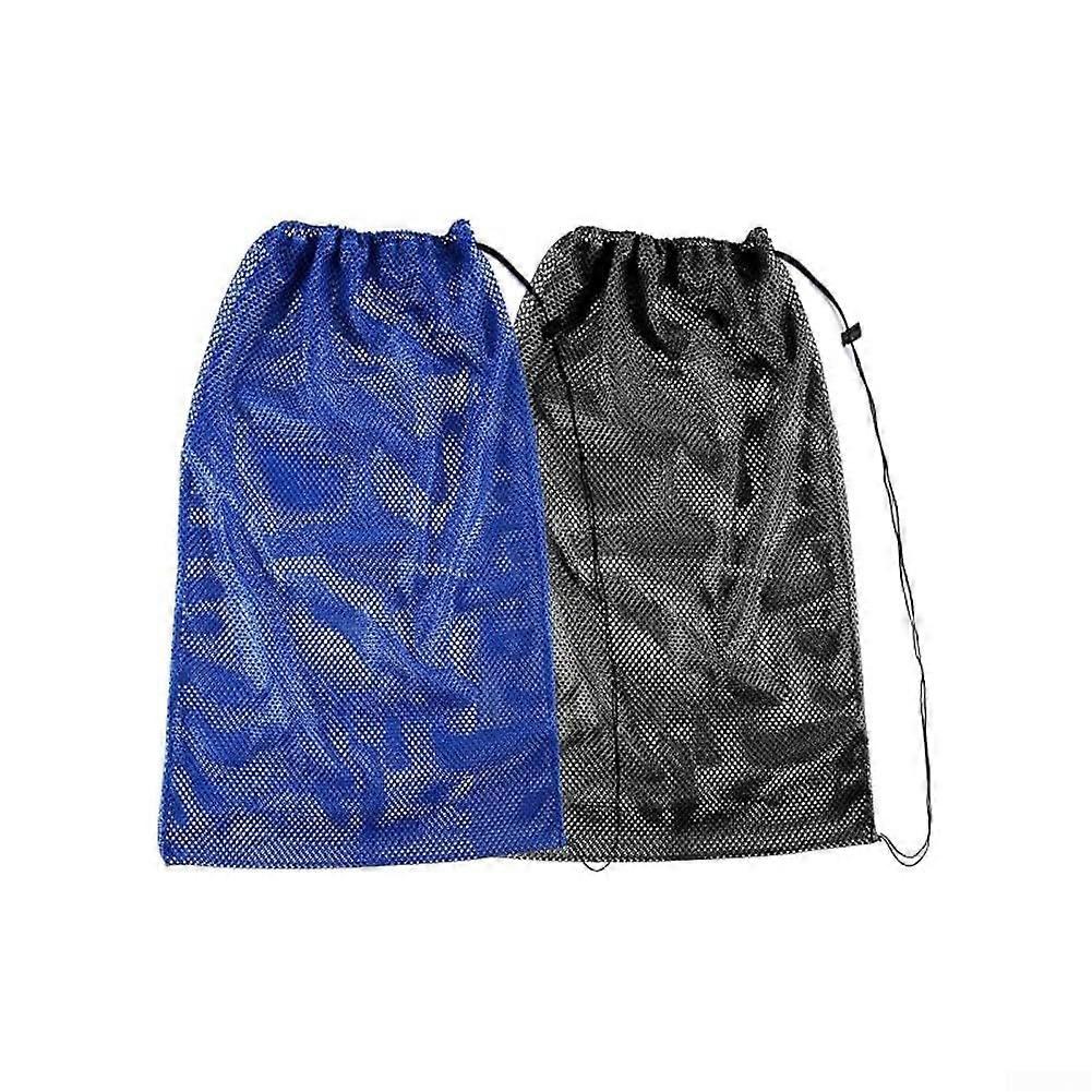 Large Capacity Diving Mesh Bag with Breathable Design and Drawstring for Swimming Gear